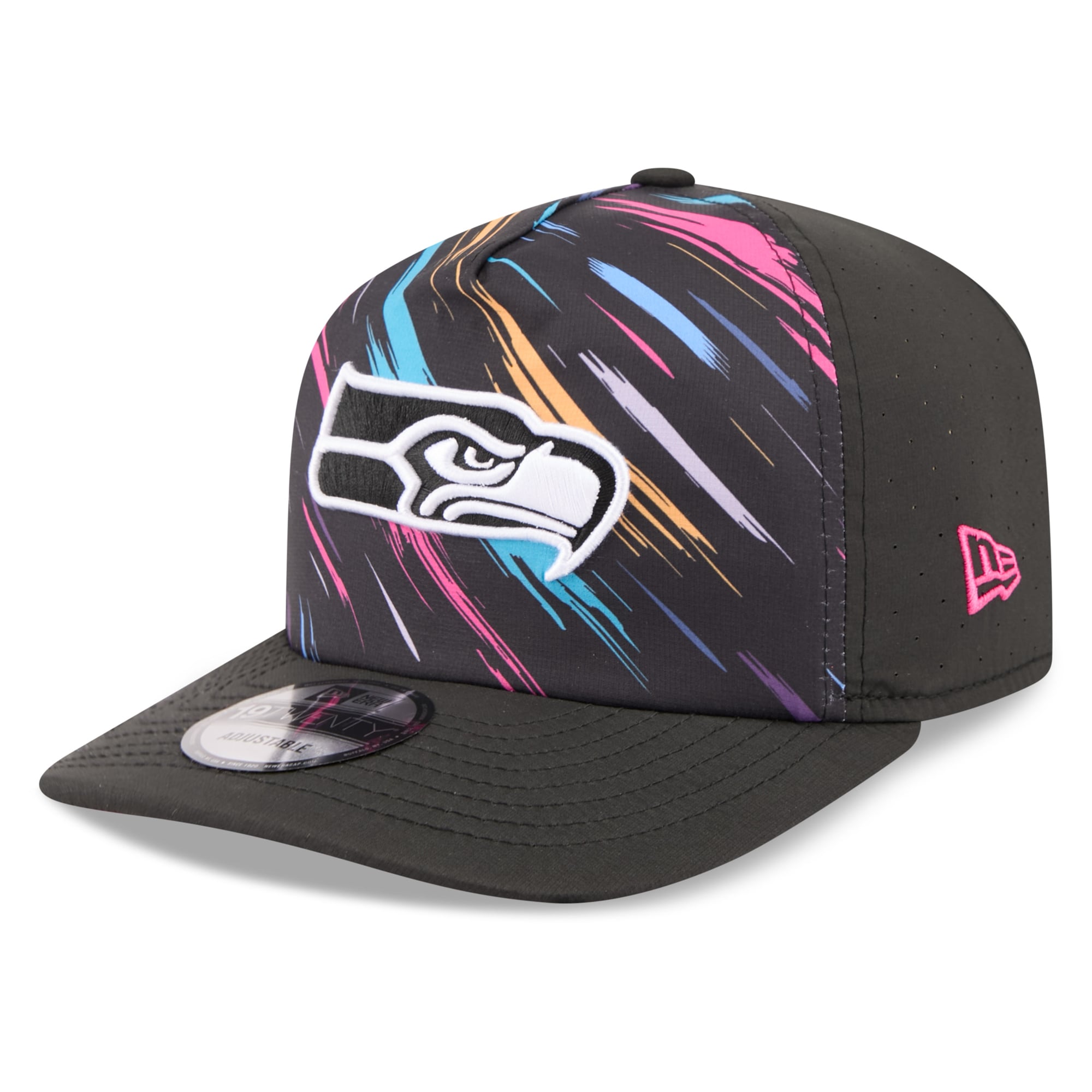 Men's New Era Black Seattle Seahawks 2026 NFL Crucial Catch 19TWENTY Adjustable Hat