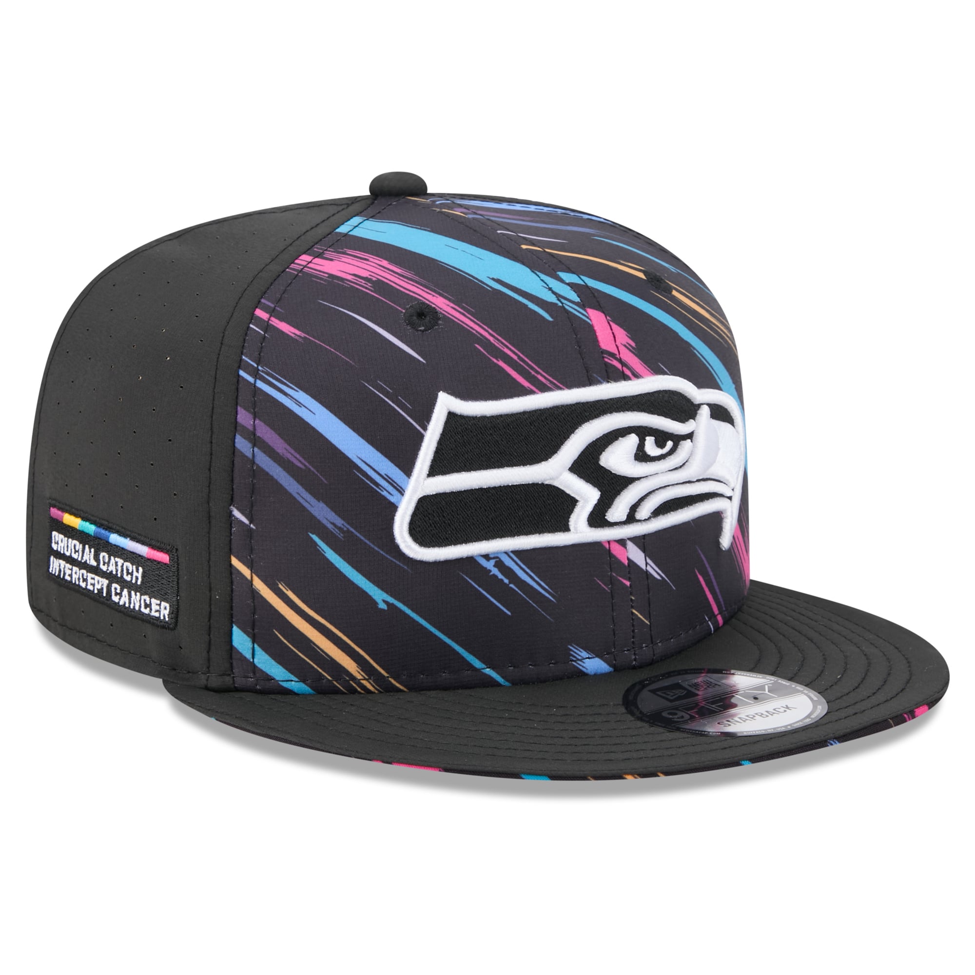 Men's New Era Black Seattle Seahawks 2026 NFL Crucial Catch 9FIFTY Snapback Hat