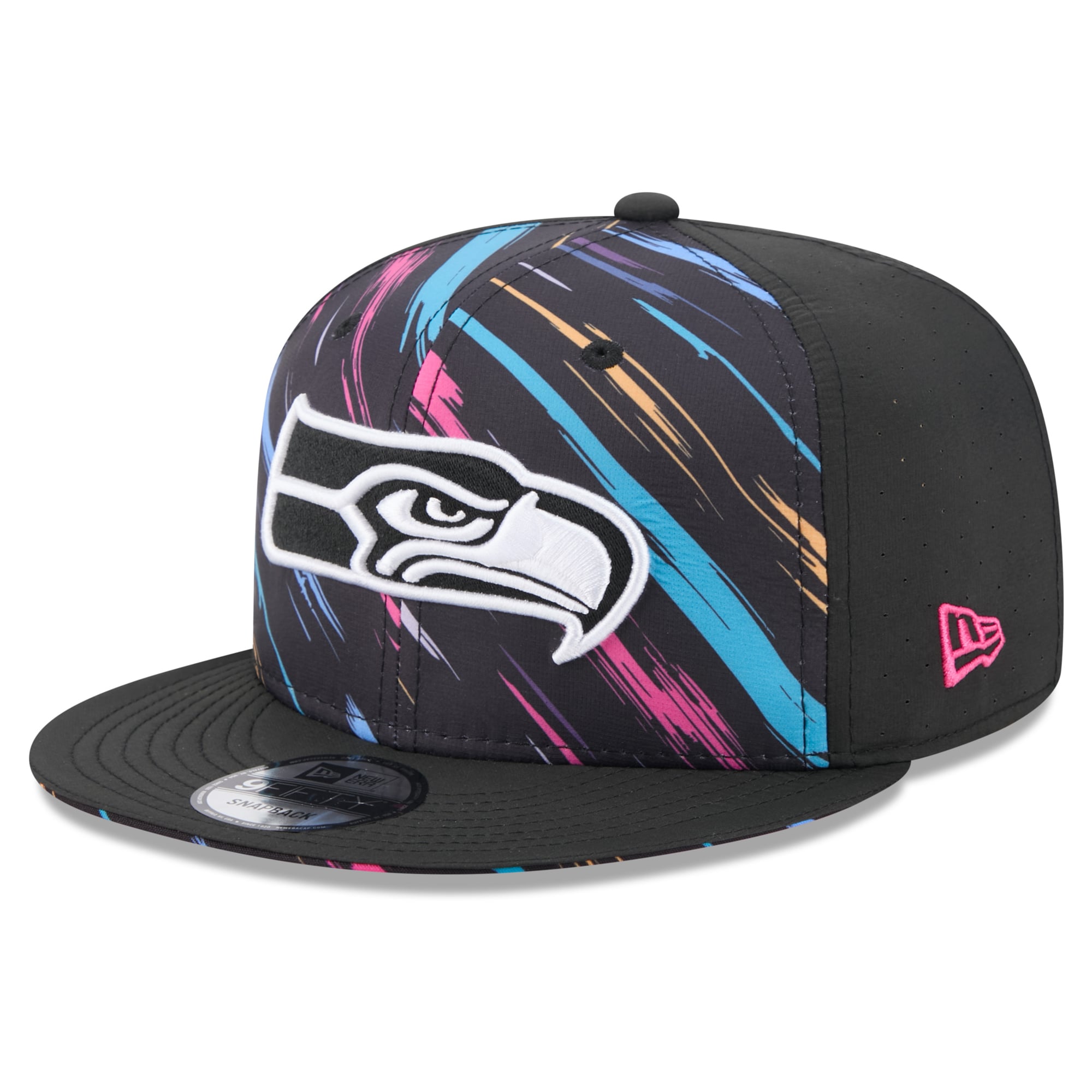 Men's New Era Black Seattle Seahawks 2026 NFL Crucial Catch 9FIFTY Snapback Hat