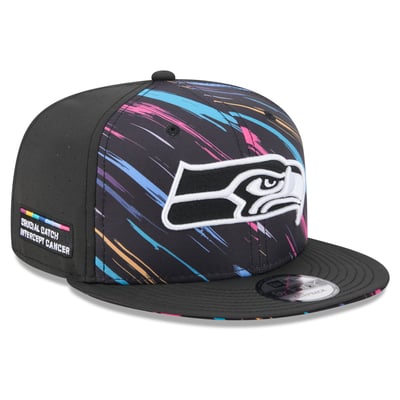 Seattle Seahawks New Era 2026 NFL Crucial Catch 9FIFTY Snapback Hat - Black
