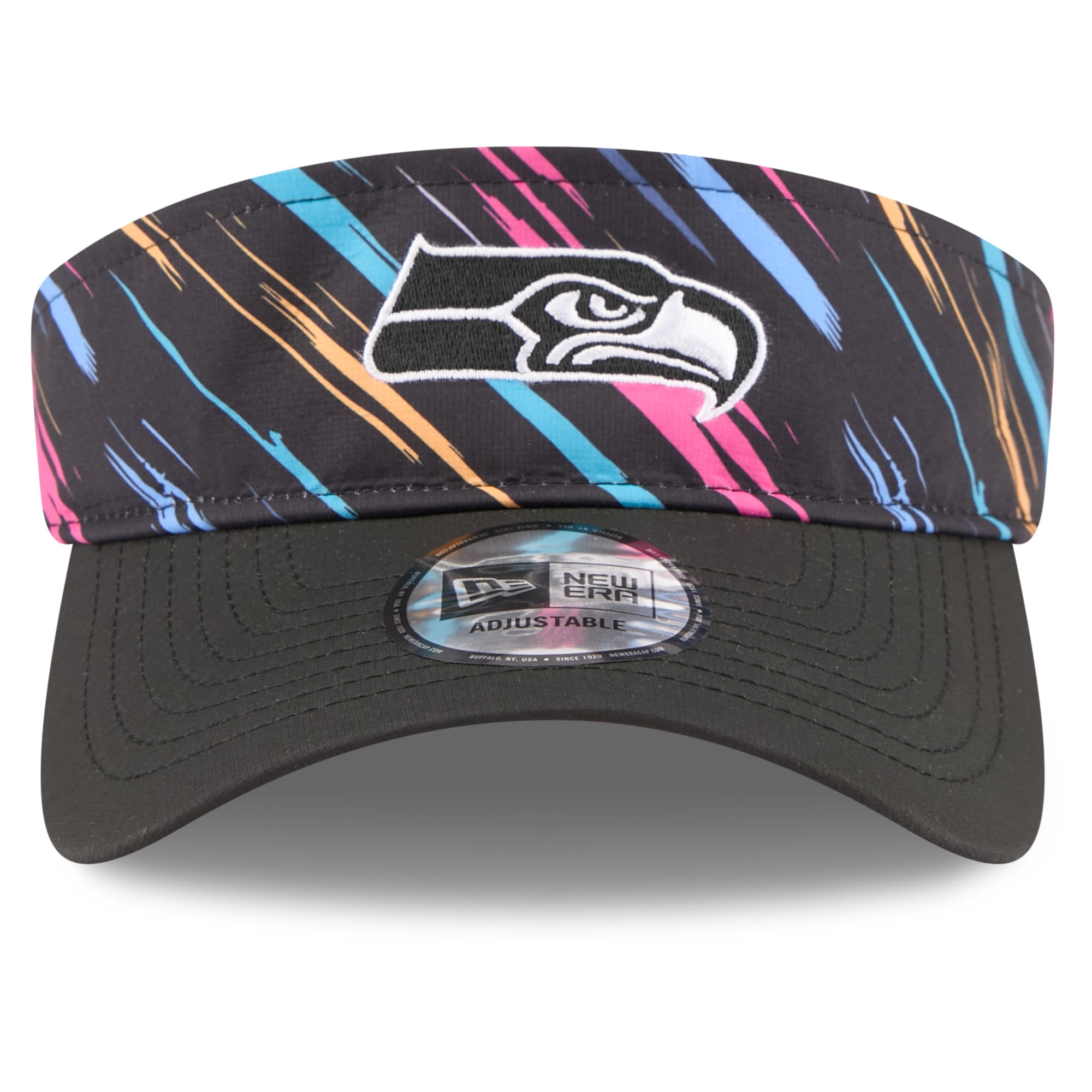 Men's New Era Black Seattle Seahawks 2026 NFL Crucial Catch Adjustable Visor