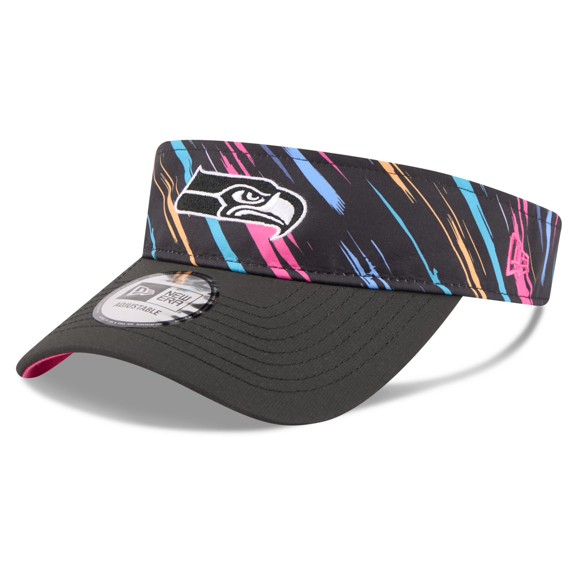Men's New Era Black Seattle Seahawks 2026 NFL Crucial Catch Adjustable Visor