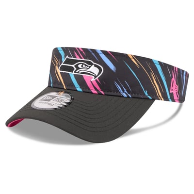 Seattle Seahawks New Era 2026 NFL Crucial Catch Adjustable Visor - Black