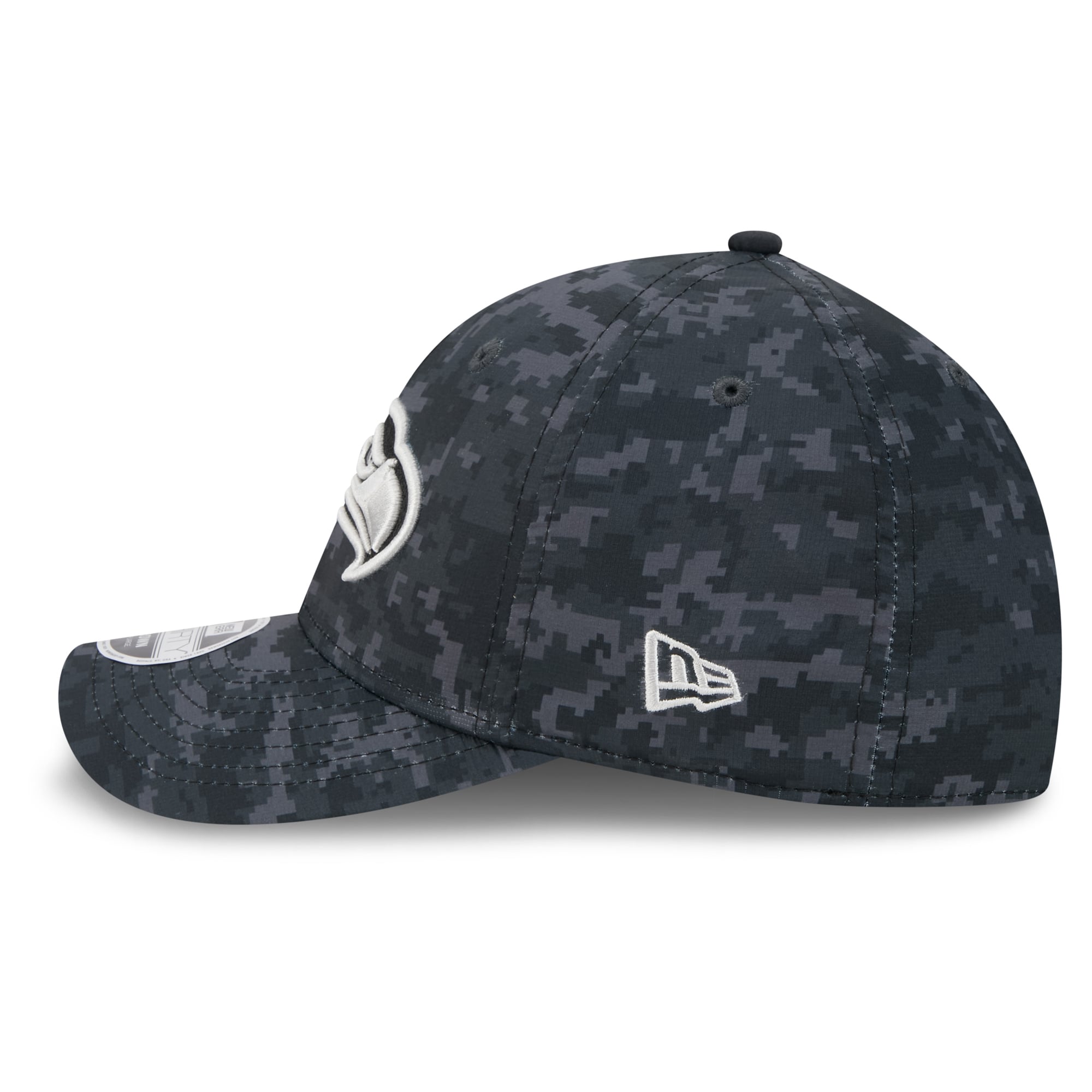 Casquette extensible New Era noire Seattle Seahawks 2026 Salute To Service 39THIRTY M-Crown pour homme