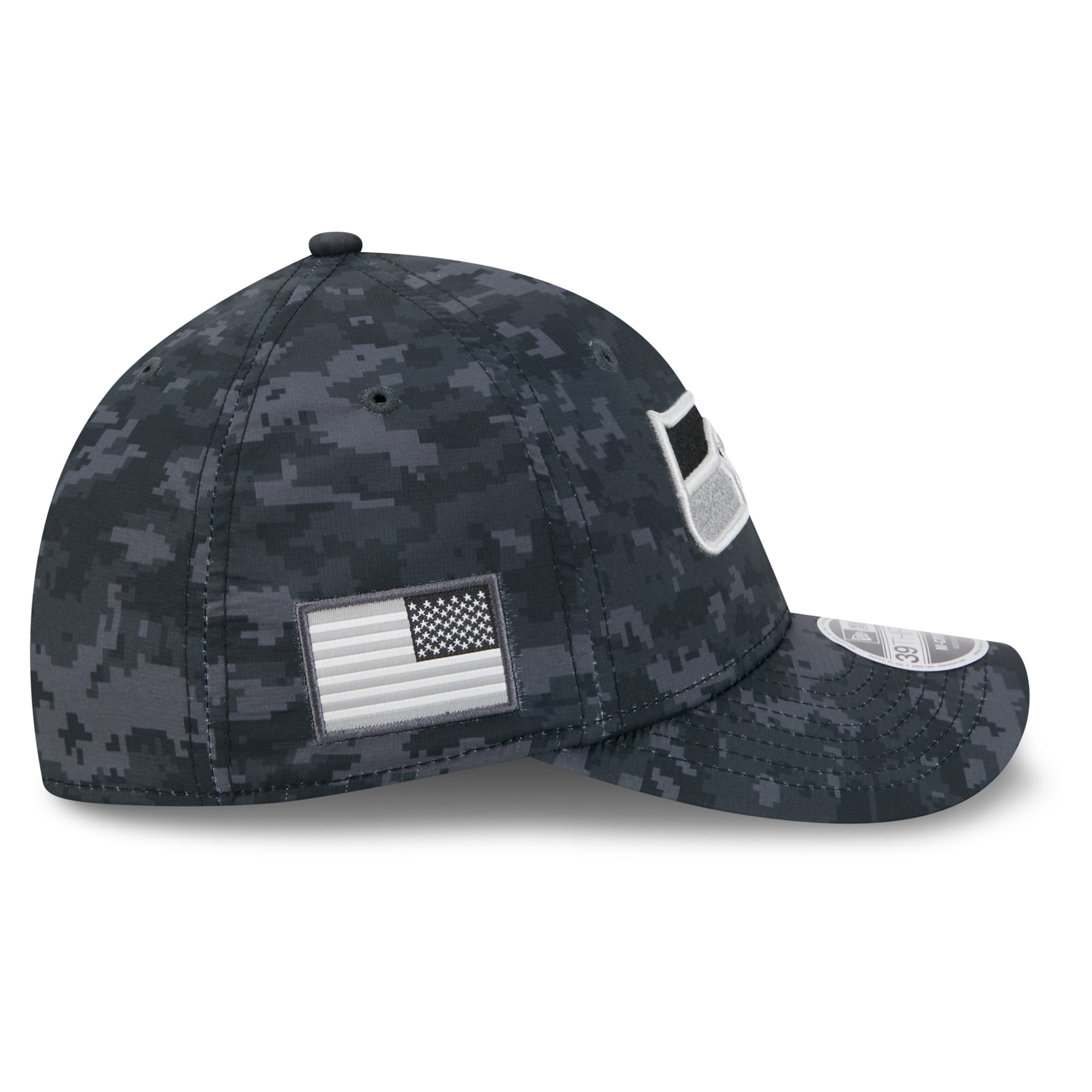 Casquette extensible New Era noire Seattle Seahawks 2026 Salute To Service 39THIRTY M-Crown pour homme