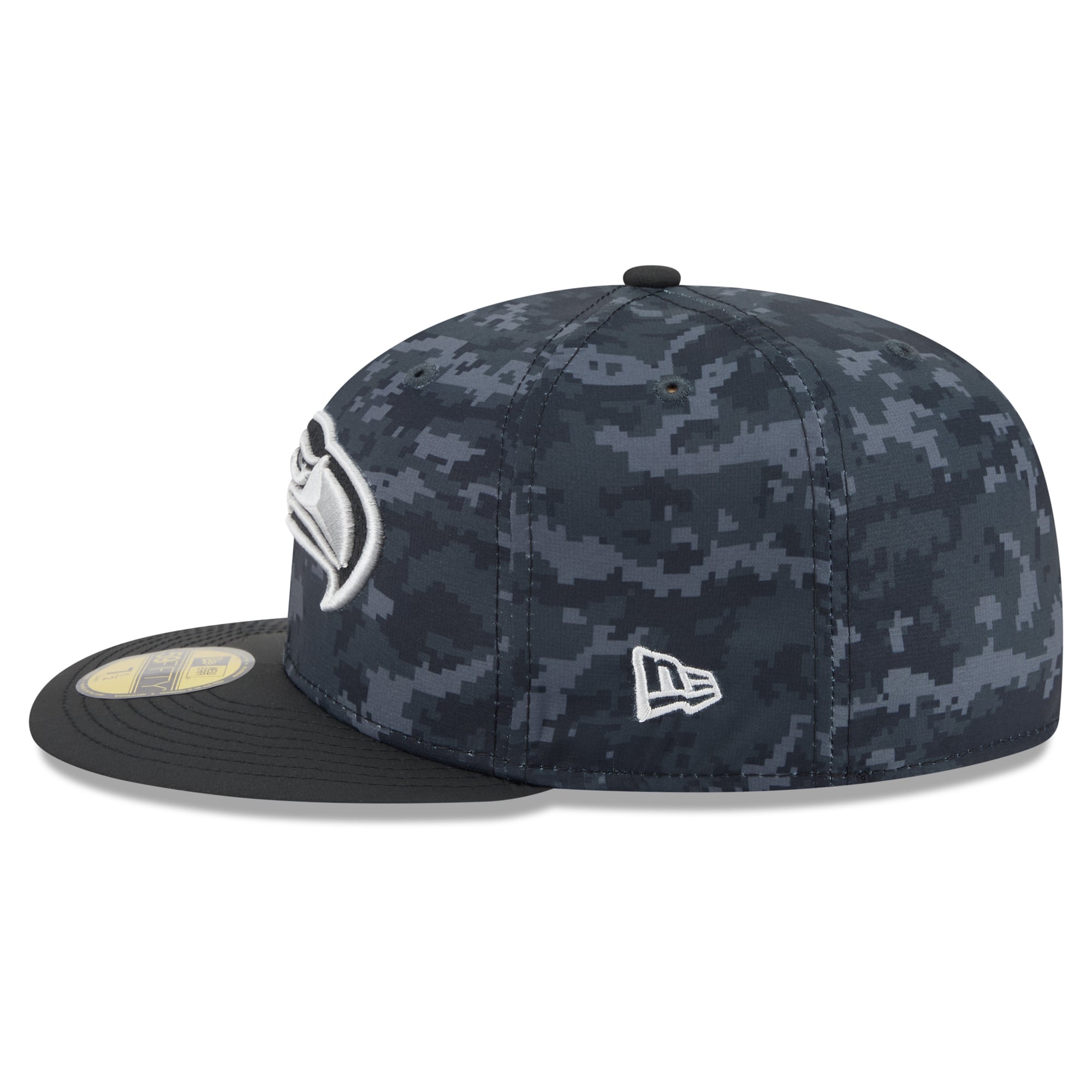 Casquette ajustée New Era noire Seattle Seahawks 2026 Salute To Service 59FIFTY pour homme