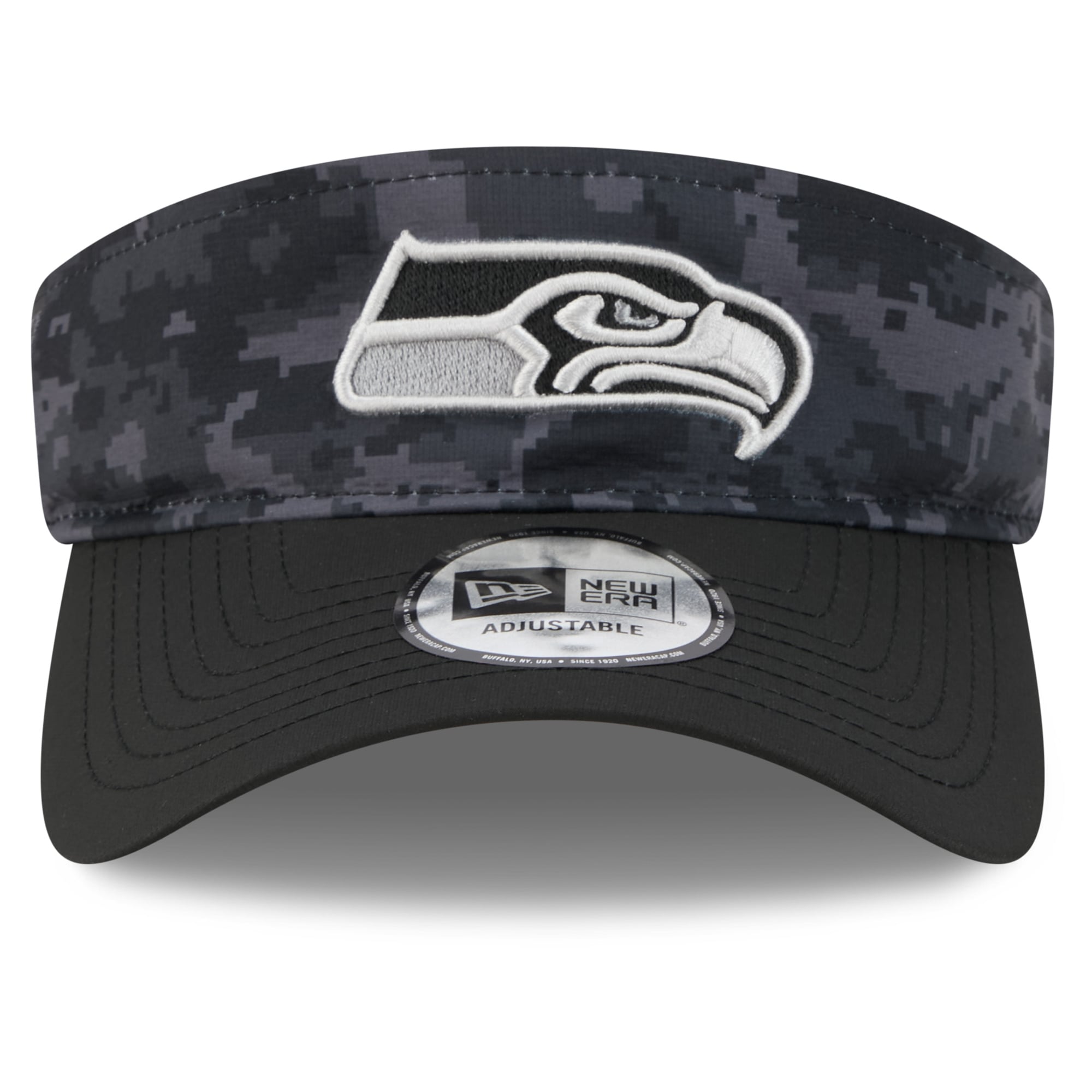 Casquette New Era noire pour homme Seattle Seahawks 2026 Salute To Service, visière ajustable