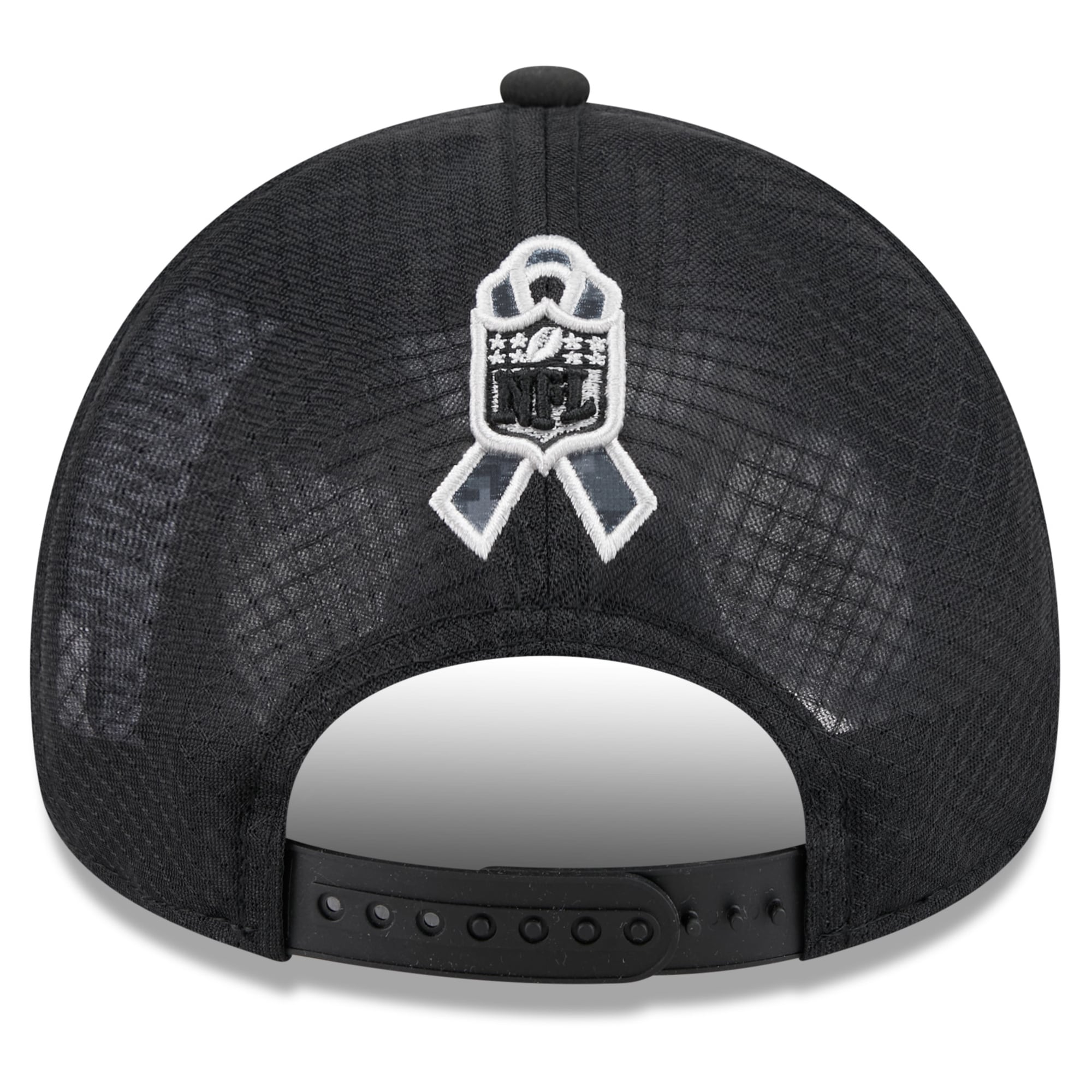 Men's New Era Black Seattle Seahawks 2026 Salute To Service Apex 9FORTY Adjustable Trucker Hat