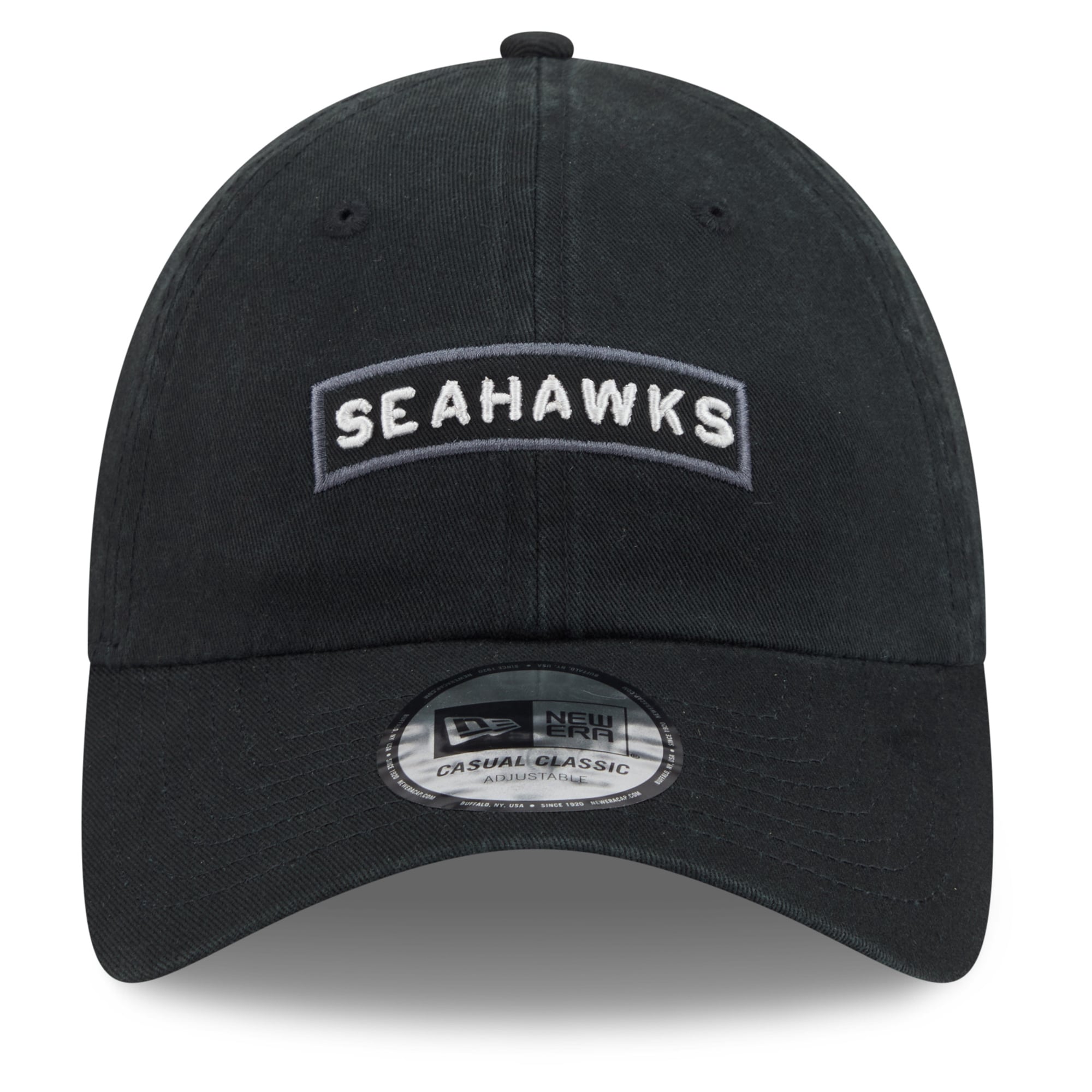 Casquette New Era noire Seattle Seahawks 2026 Salute To Service pour homme, style classique décontracté et ajustable