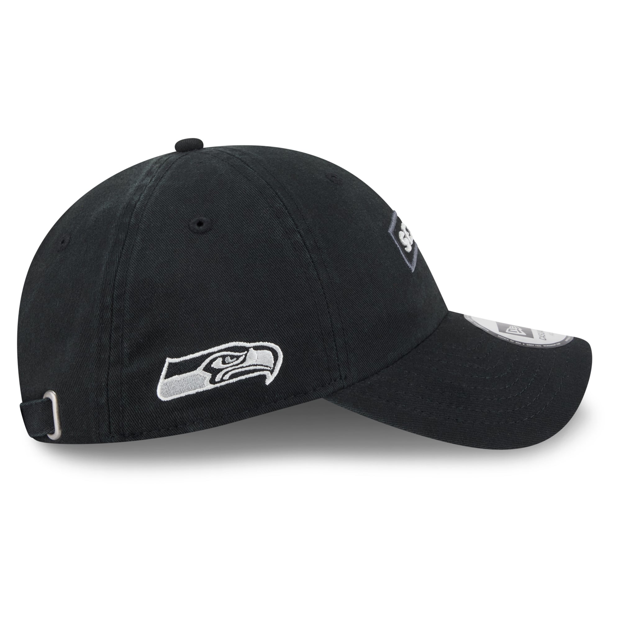 Casquette New Era noire Seattle Seahawks 2026 Salute To Service pour homme, style classique décontracté et ajustable
