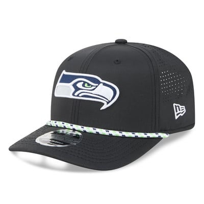 Seattle Seahawks New Era 9SEVENTY Adjustable Hat - Black