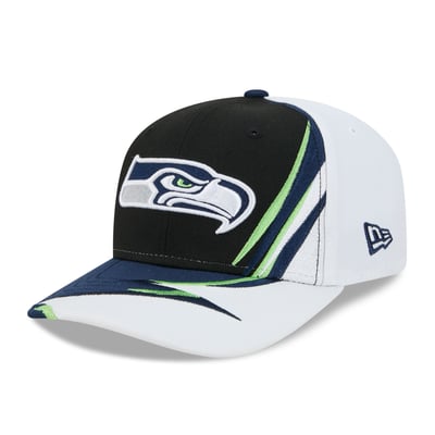 Seattle Seahawks New Era Fan 9SEVENTY Adjustable Hat - Black/White