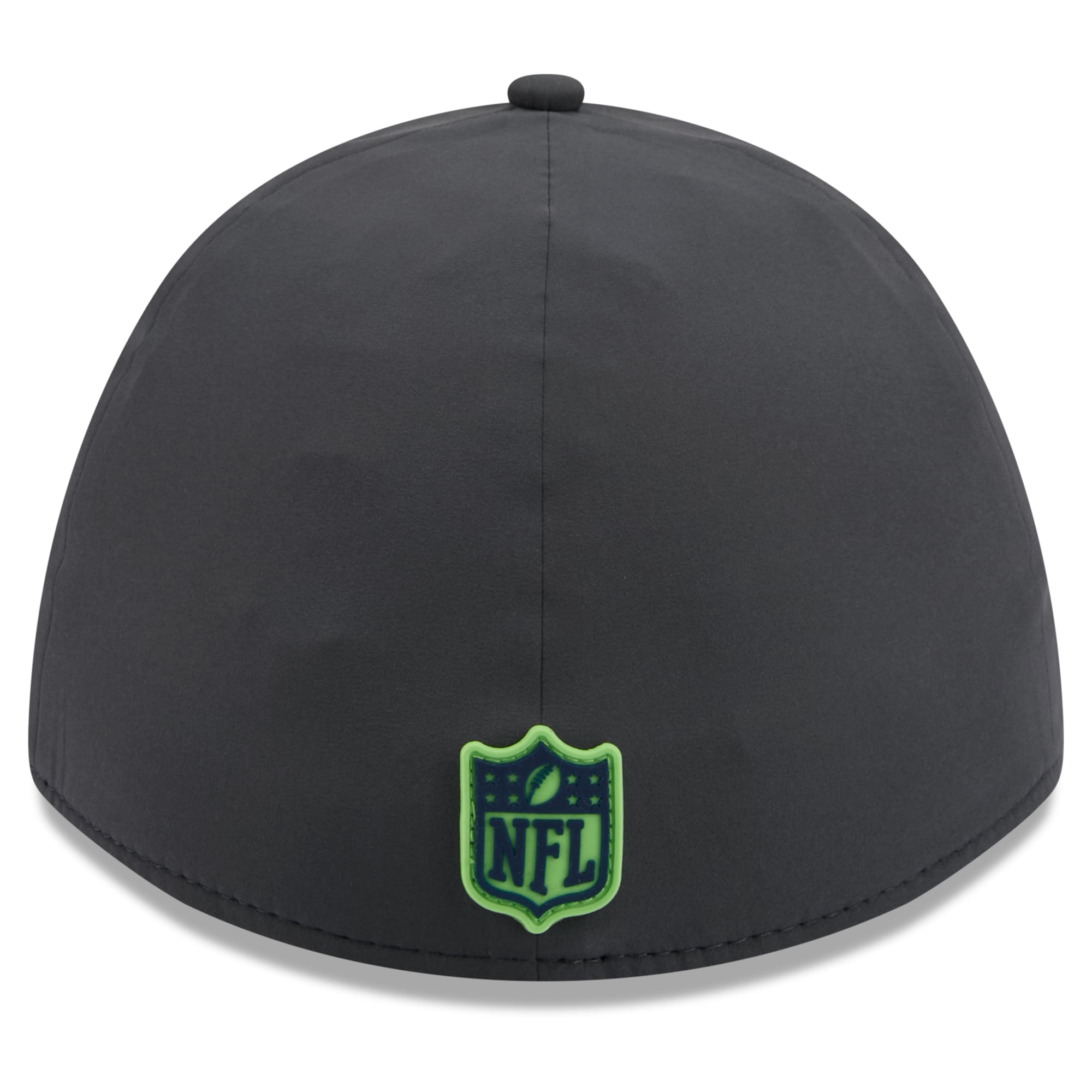 Casquette extensible New Era 39THIRTY M-Crown, couleur anthracite, Seattle Seahawks, édition spéciale 2026, idéale pour les temps froids.