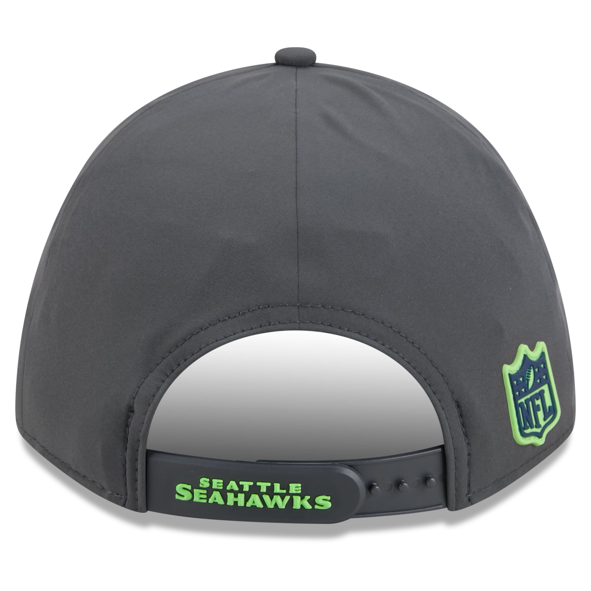 Casquette ajustable New Era 9FORTY M-Crown pour homme, couleur anthracite, Seattle Seahawks 2026, idéale pour les temps froids.