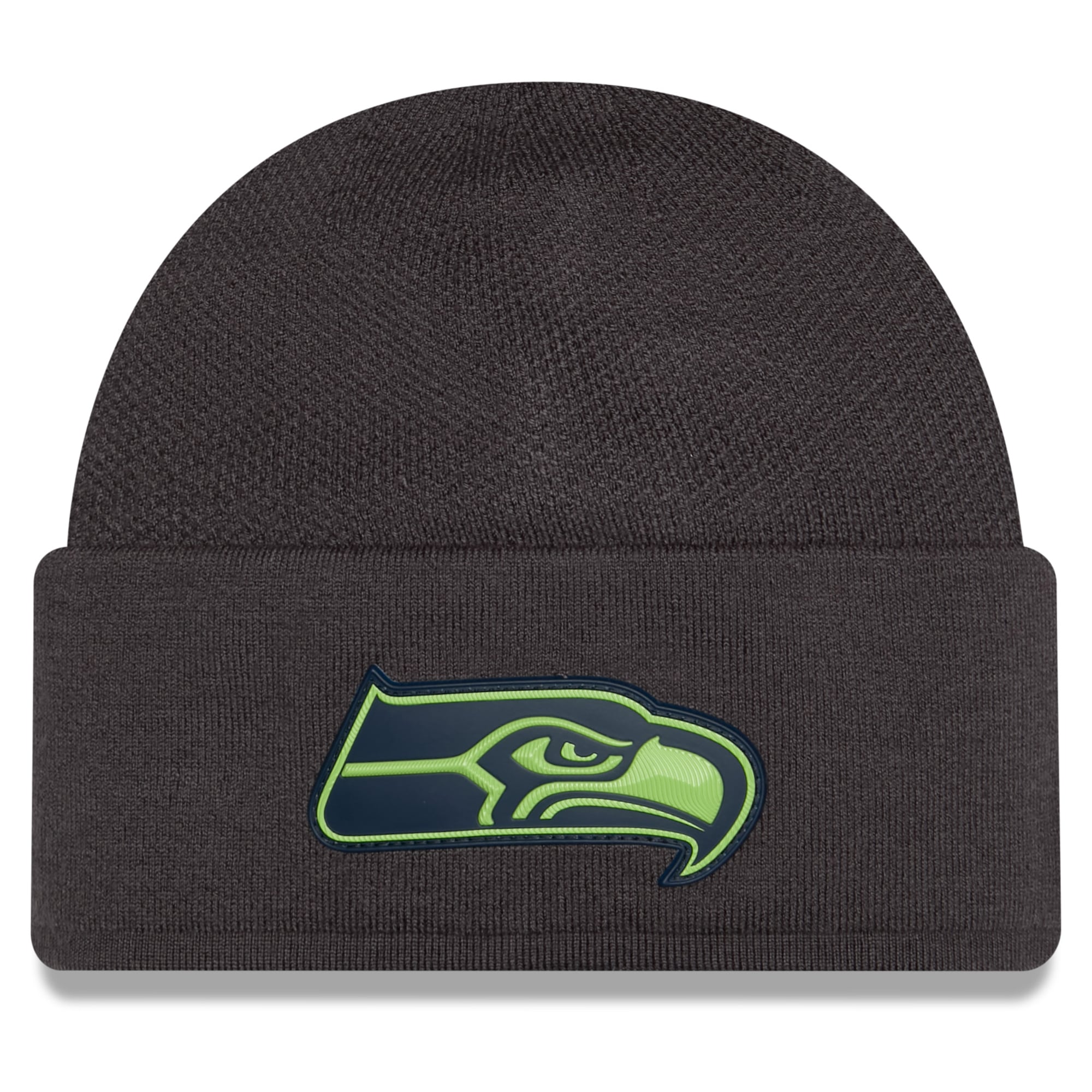 Bonnet d'hiver New Era pour homme, couleur anthracite, Seattle Seahawks 2026.