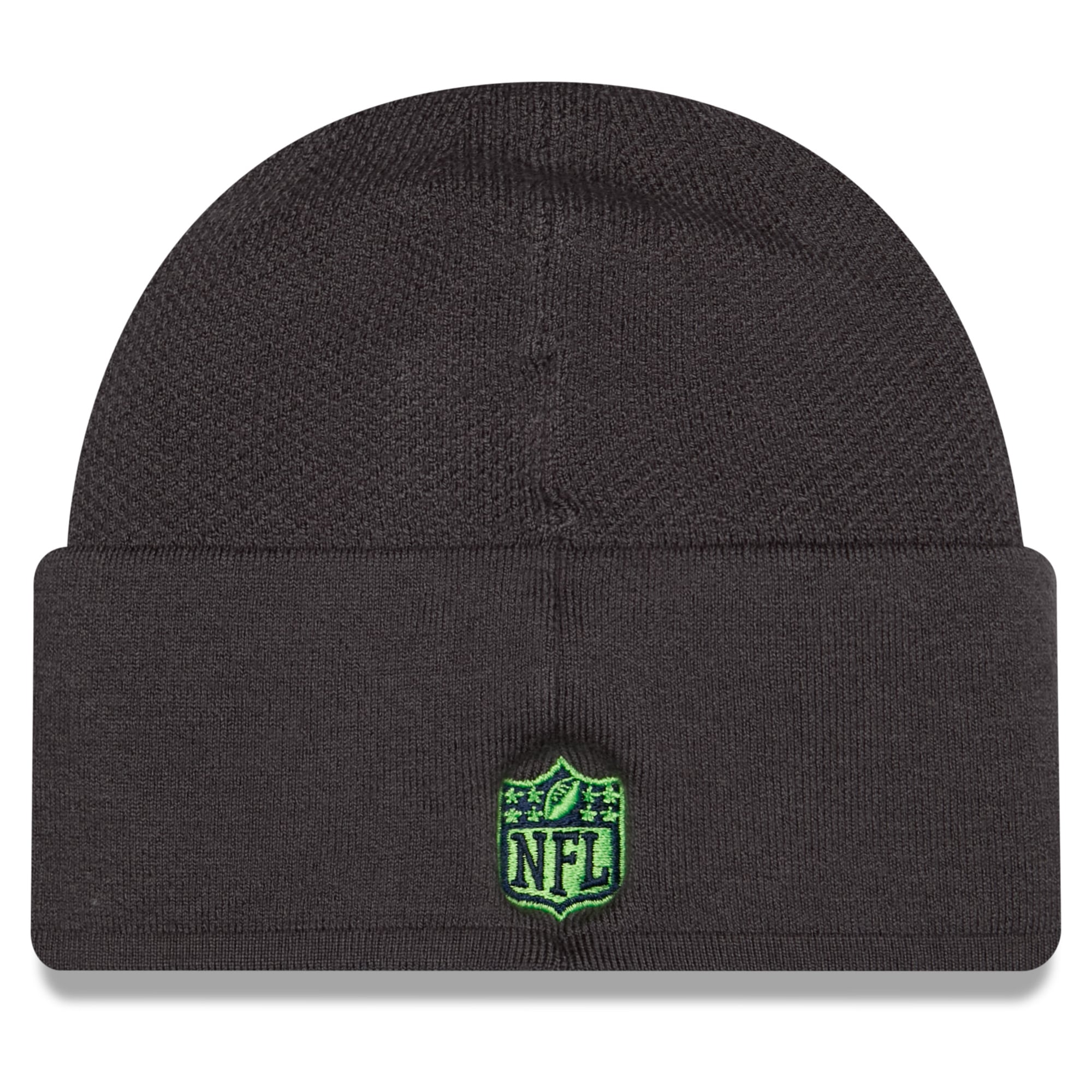 Bonnet d'hiver New Era pour homme, couleur anthracite, Seattle Seahawks 2026.