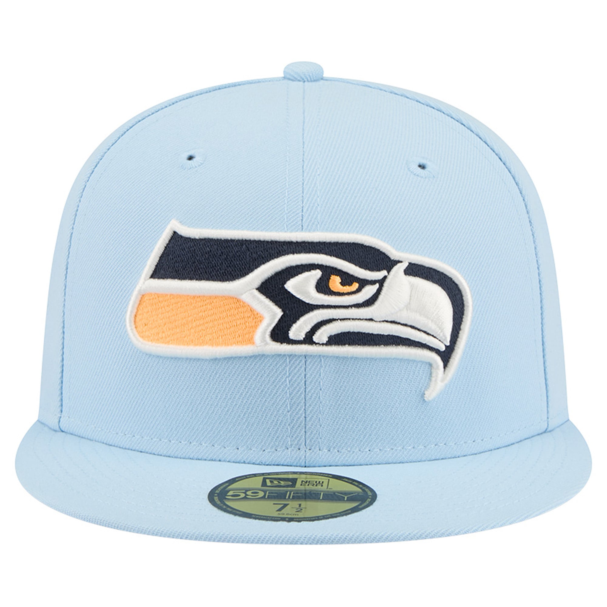 Men's New Era Coastal Blue Seattle Seahawks 59FIFTY Fitted Hat