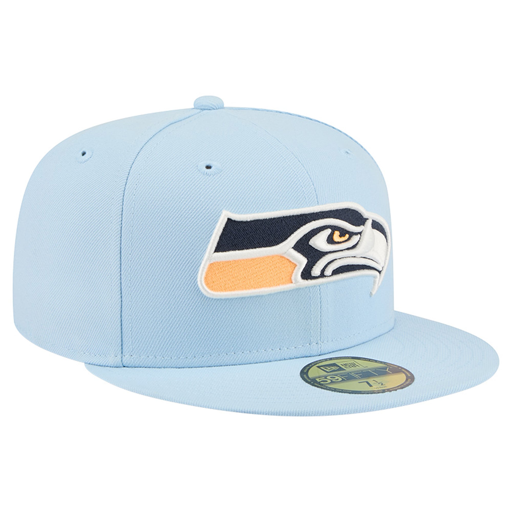 Men's New Era Coastal Blue Seattle Seahawks 59FIFTY Fitted Hat