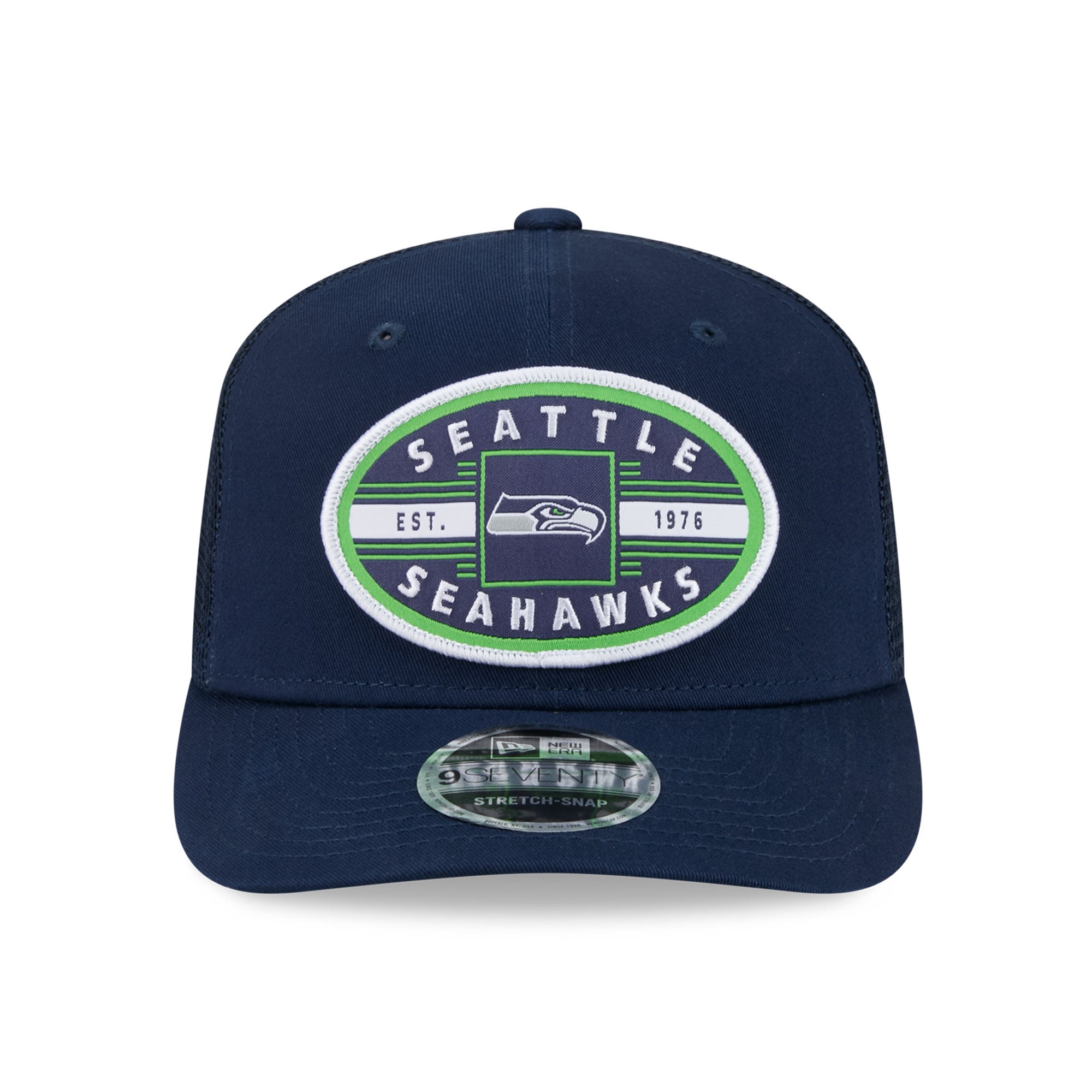 Casquette trucker New Era College Navy Seattle Seahawks 9SEVENTY pour homme
