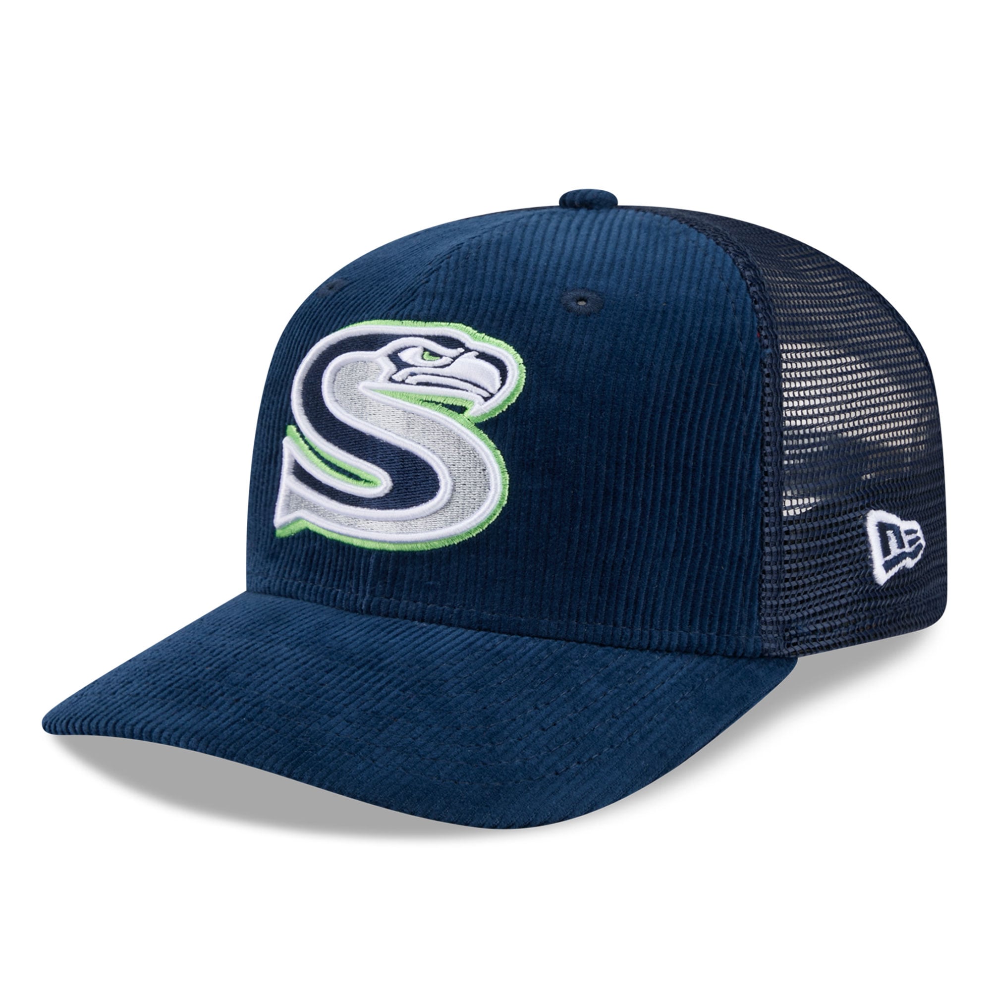 Casquette ajustable New Era College Navy Seattle Seahawks Deceptor 9SEVENTY pour homme