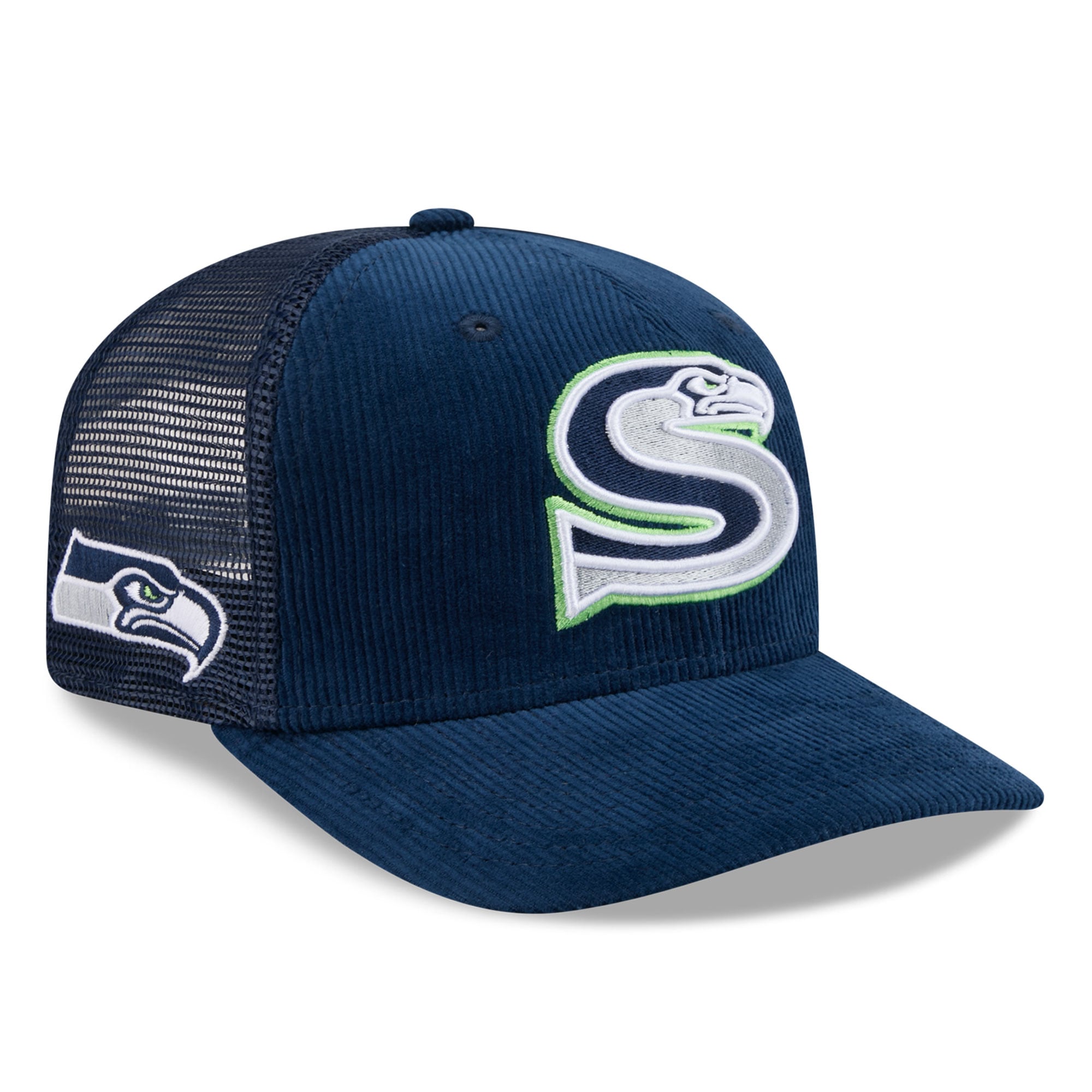 Casquette ajustable New Era College Navy Seattle Seahawks Deceptor 9SEVENTY pour homme