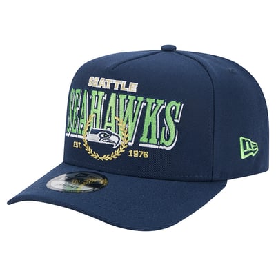 Seattle Seahawks New Era Laurel A-Frame 9FIFTY Snapback Hat - College Navy