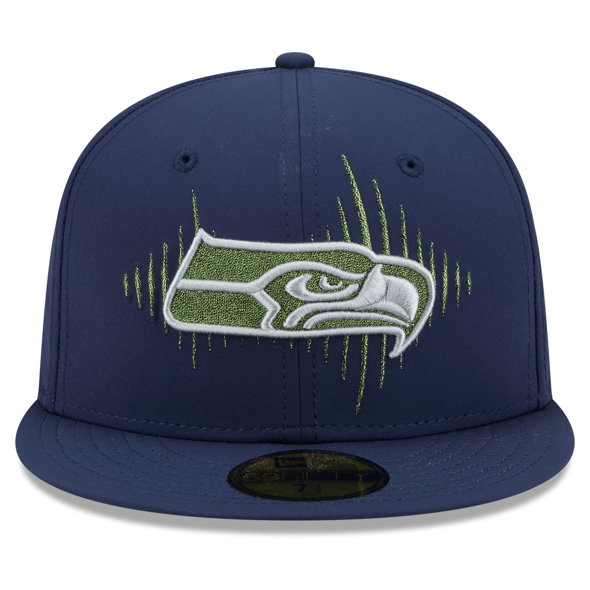 Men's New Era College Navy Seattle Seahawks Rivalries Collection 59FIFTY Fitted Hat