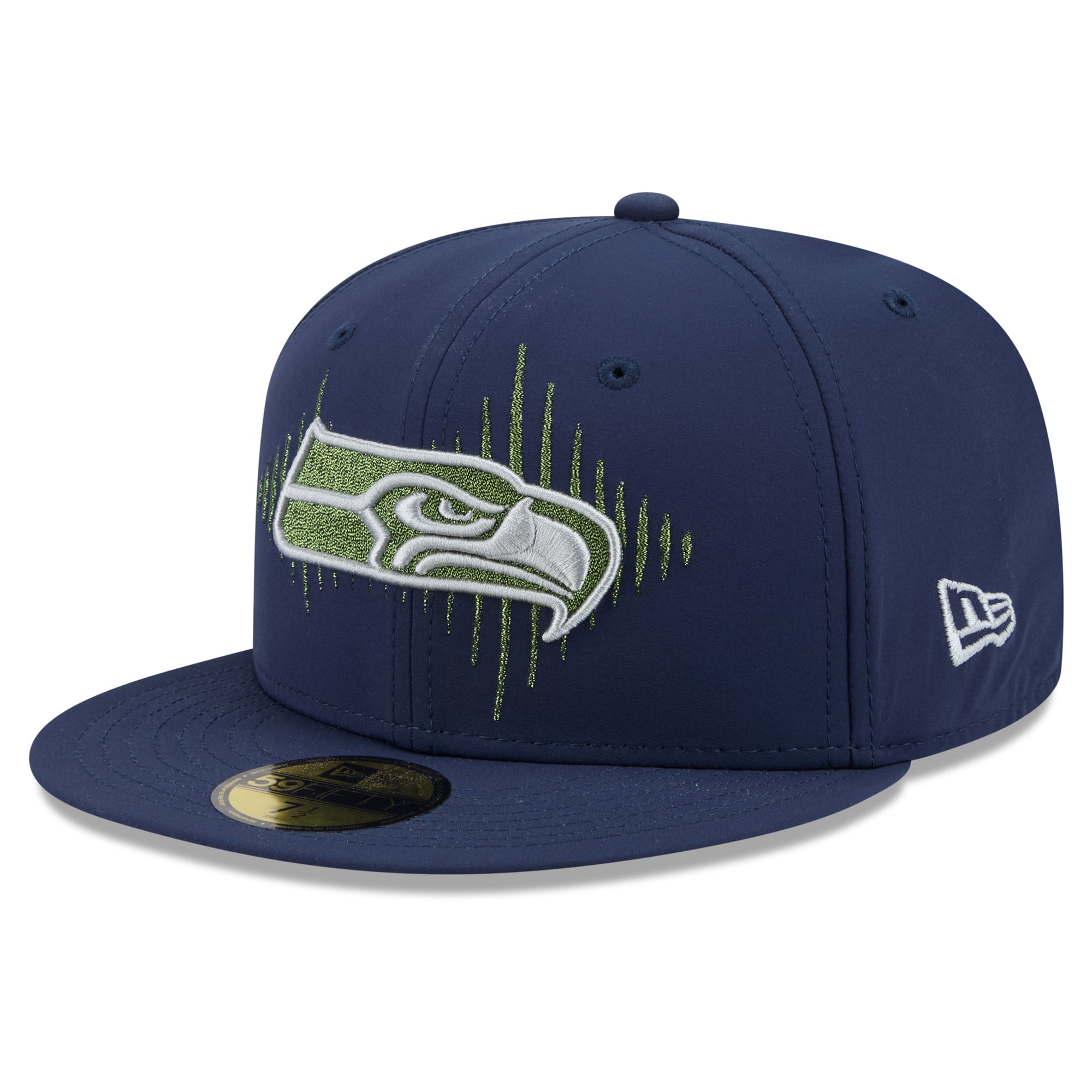 Men's New Era College Navy Seattle Seahawks Rivalries Collection 59FIFTY Fitted Hat