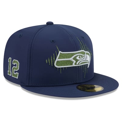 Seattle Seahawks New Era Rivalries Collection 59FIFTY Fitted Hat - College Navy