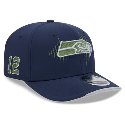 Seattle Seahawks New Era Rivalries Collection 9SEVENTY Adjustable Hat - College Navy