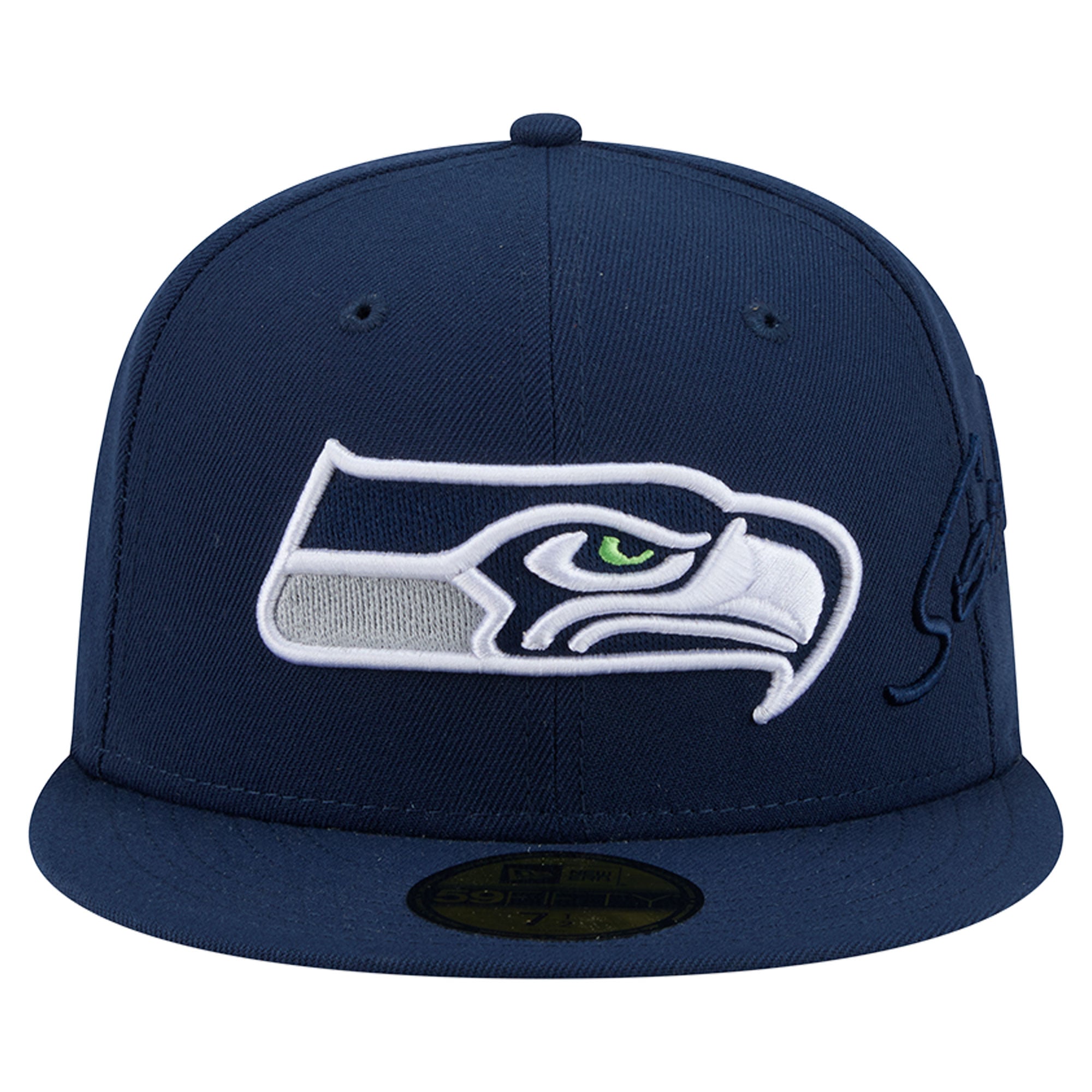 Casquette ajustée New Era College Navy Seattle Seahawks 59FIFTY pour homme
