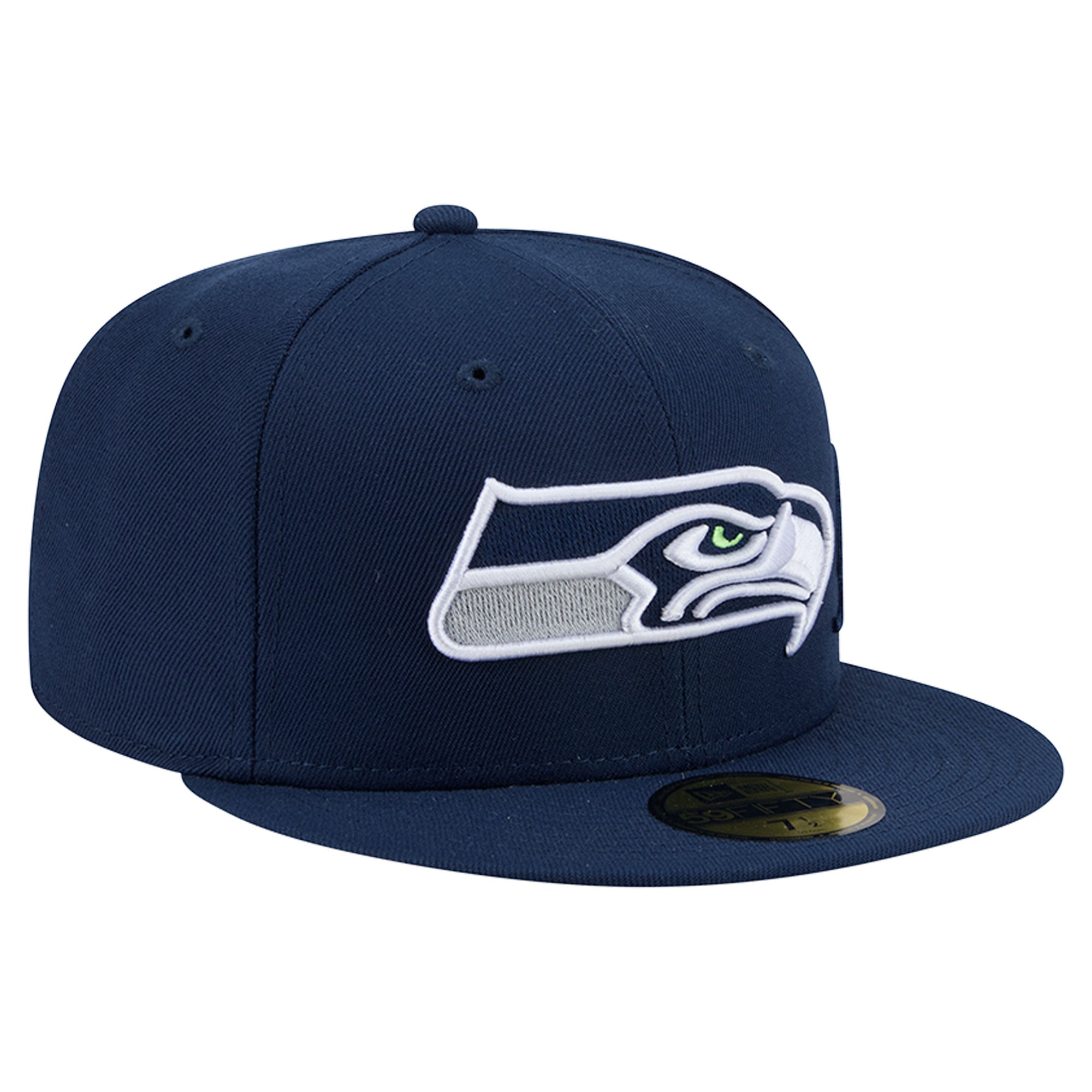 Casquette ajustée New Era College Navy Seattle Seahawks 59FIFTY pour homme