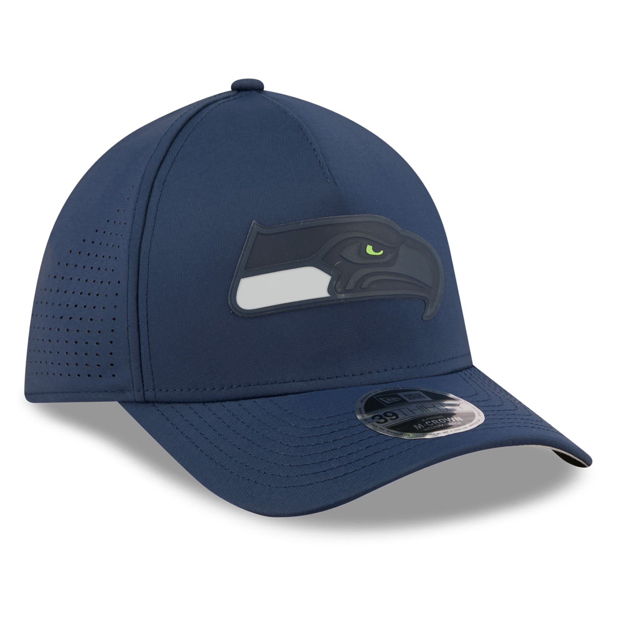 Casquette New Era College bleu marine Seattle Seahawks Tonal 39THIRTY pour homme