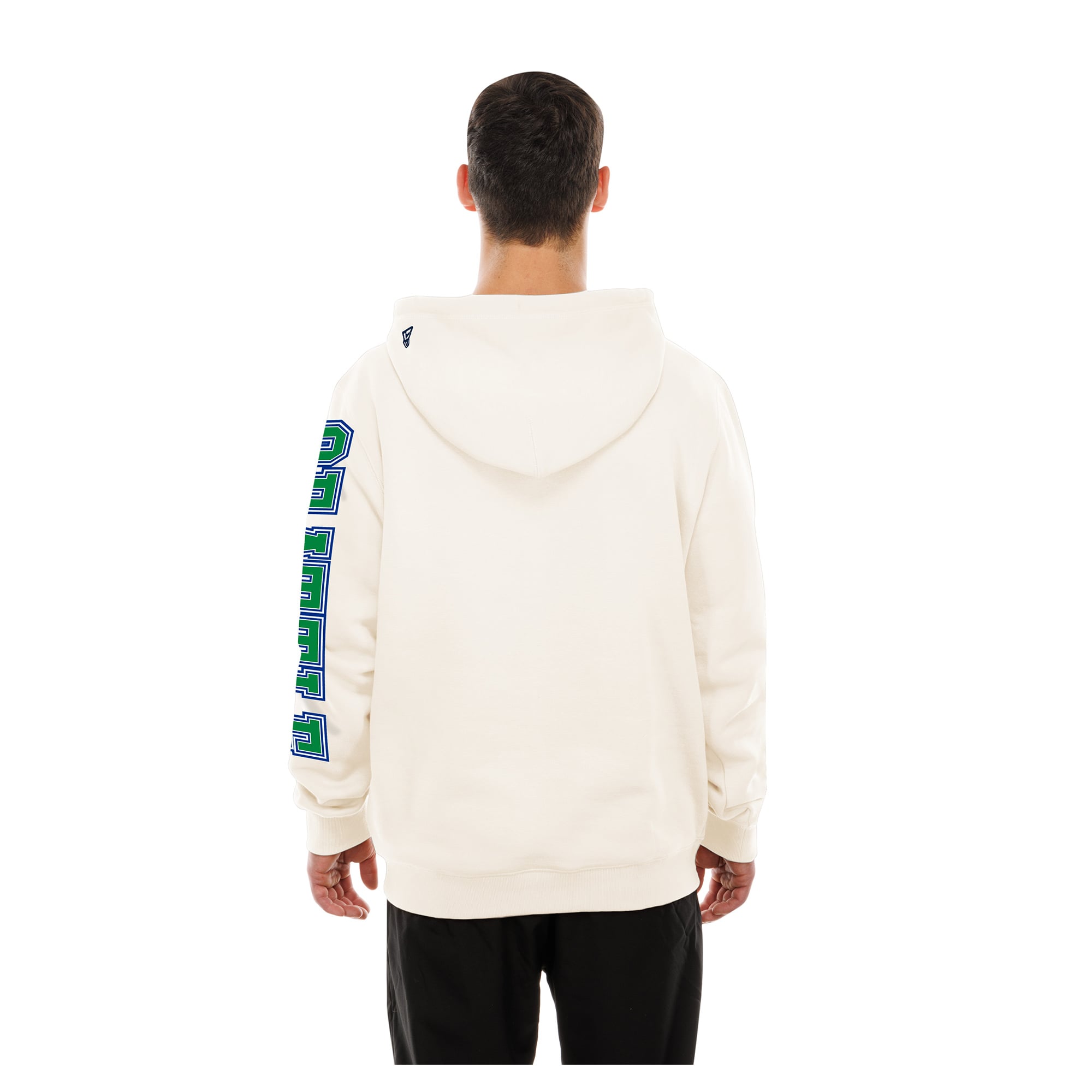 Sweat à capuche New Era crème Seattle Seahawks Dune Dust pour homme