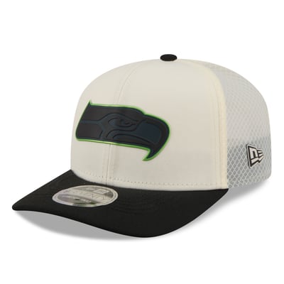 Seattle Seahawks New Era Color Pop 9SEVENTY Adjustable Hat - Cream/Black