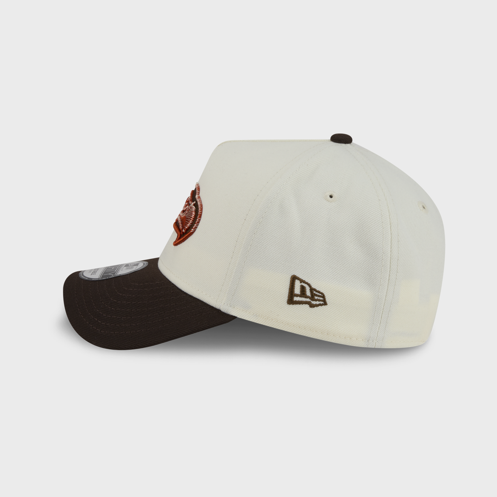 Casquette ajustable New Era crème/marron Seattle Seahawks Pumpkin Spice A-Frame 9FORTY pour homme