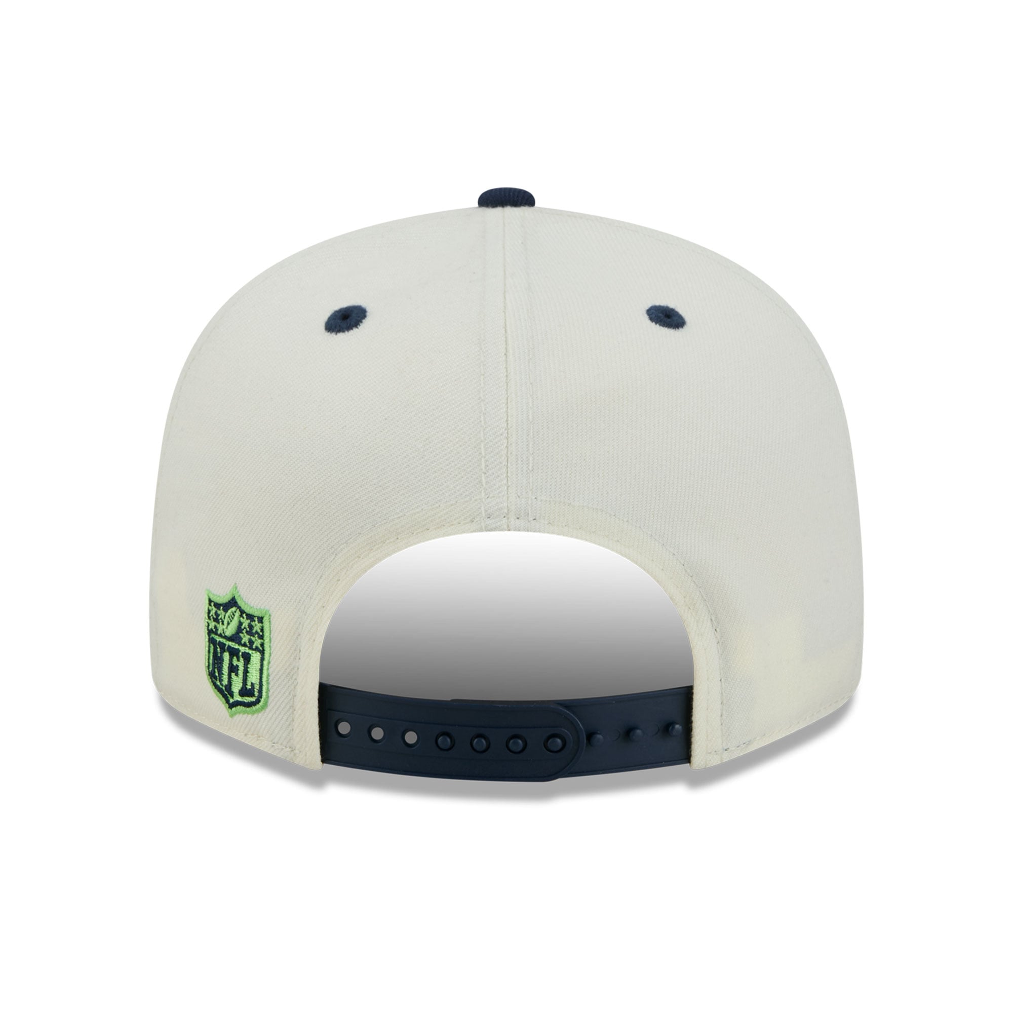 Casquette snapback classique 9FIFTY New Era crème/bleu marine Seattle Seahawks pour homme