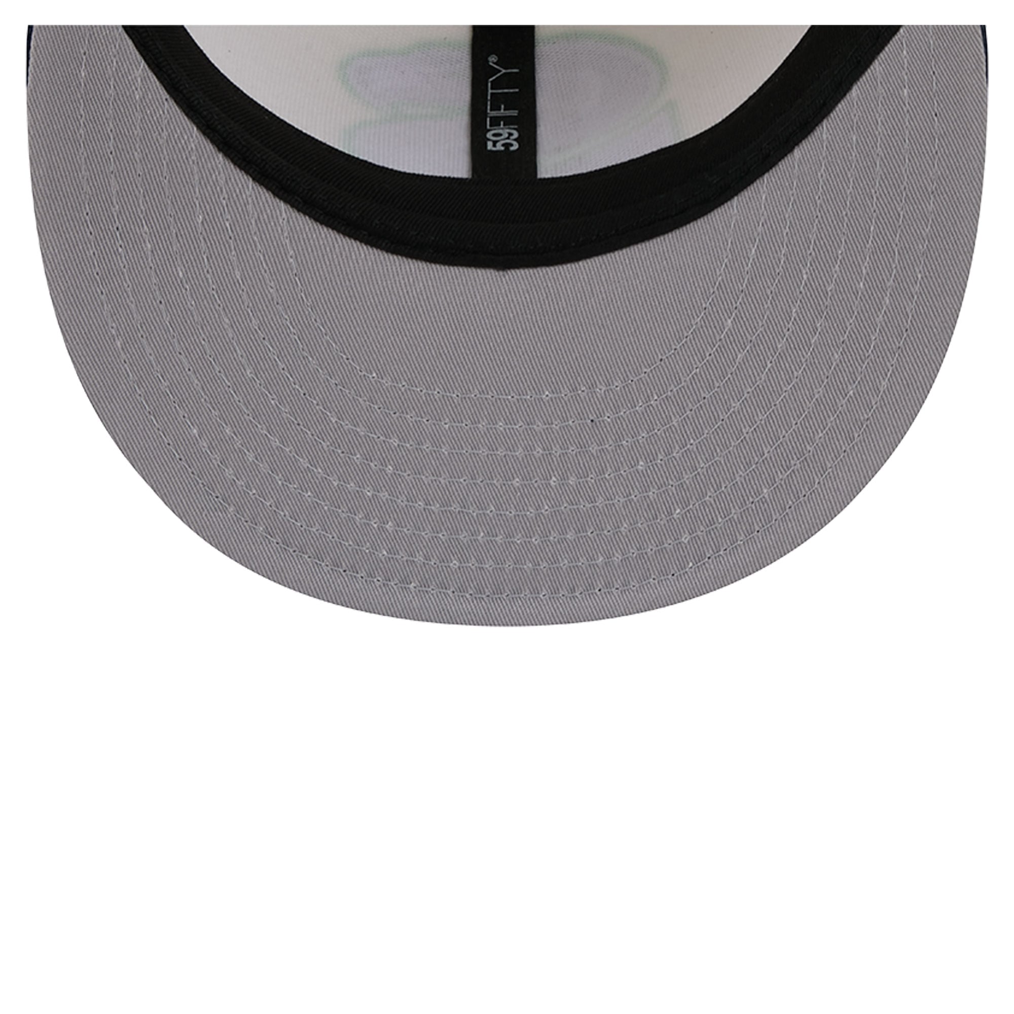 Casquette ajustée New Era Deceptor 59FIFTY pour homme, couleur crème/bleu marine universitaire, Seattle Seahawks