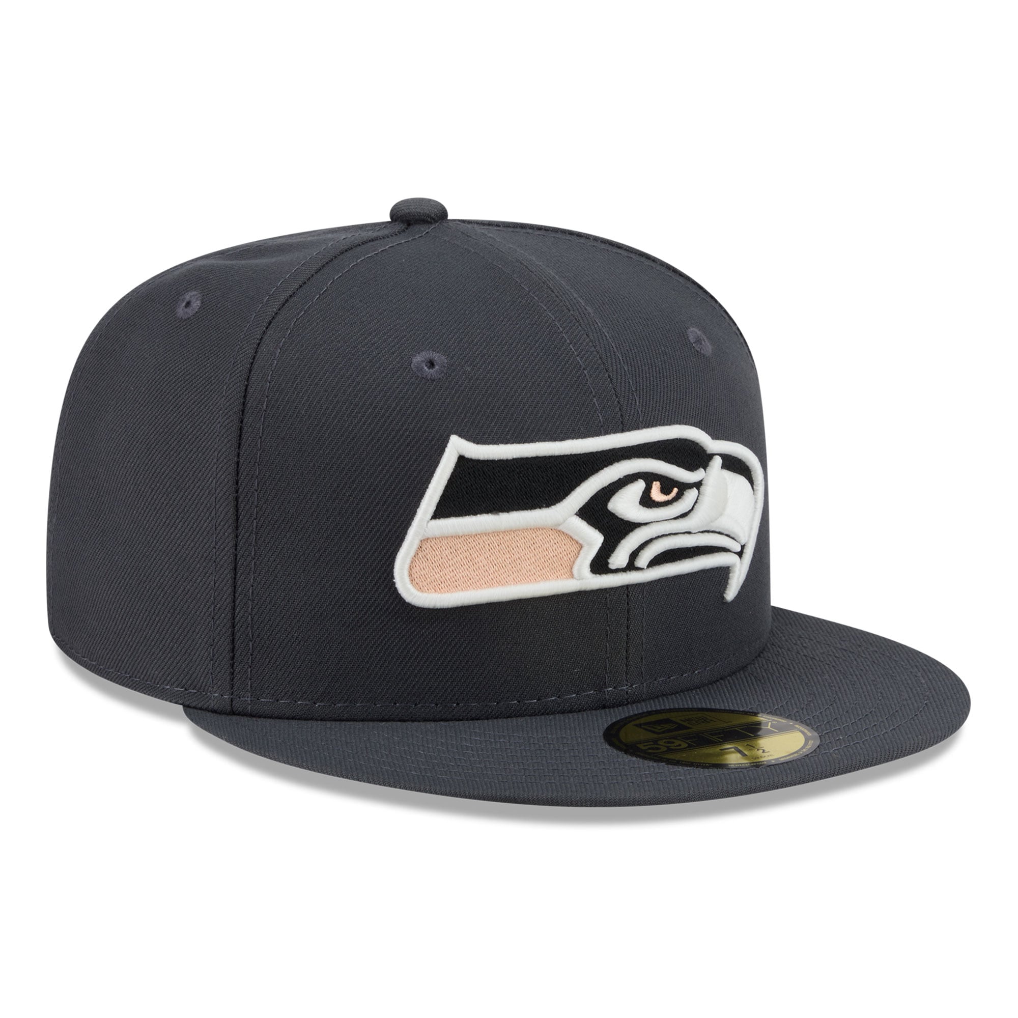 Men's New Era Gray Seattle Seahawks Fall Glow 59FIFTY Fitted Hat