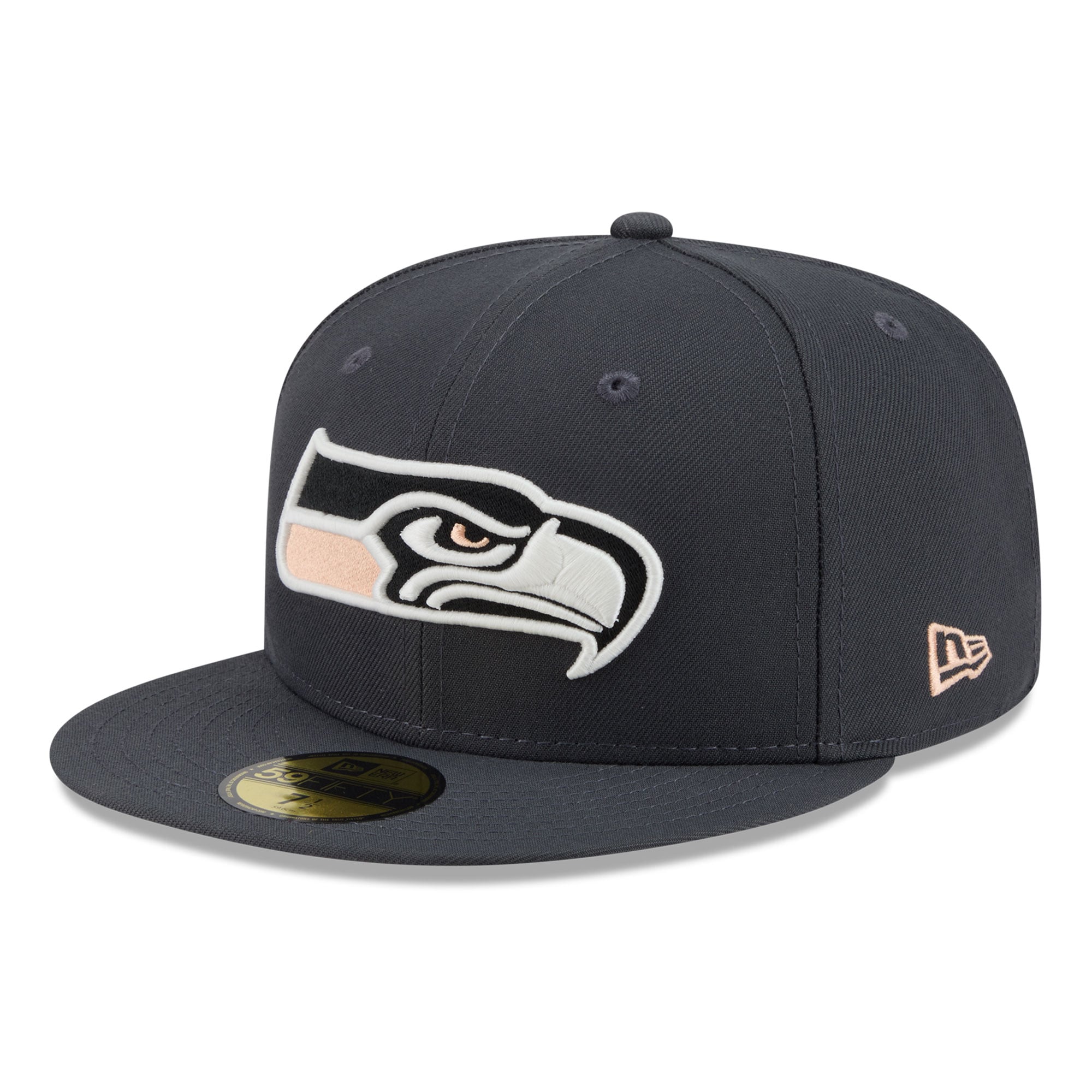 Men's New Era Gray Seattle Seahawks Fall Glow 59FIFTY Fitted Hat