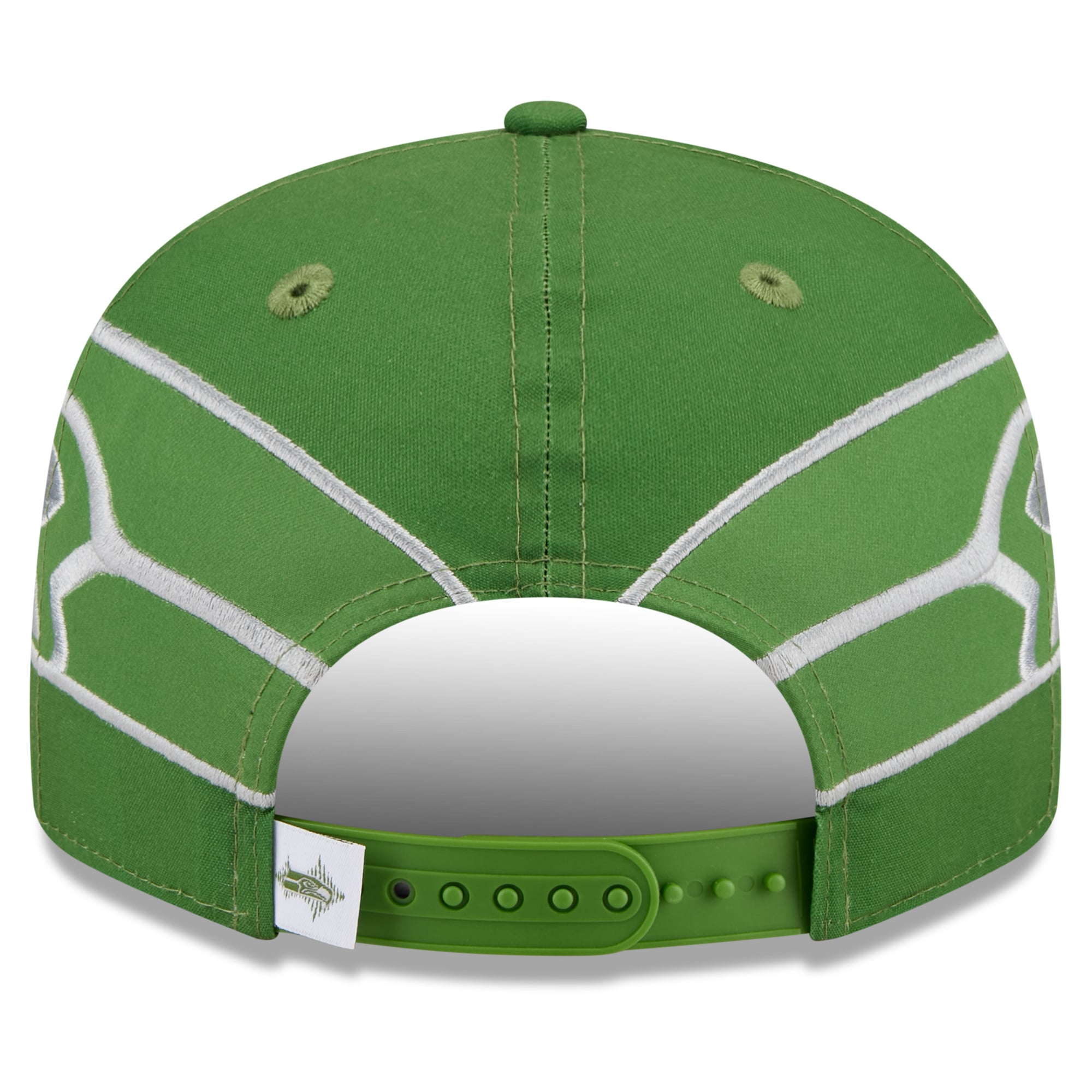 Men's New Era Green Seattle Seahawks Rivalries Collection Fan Pack Helmet 9FIFTY Snapback Hat