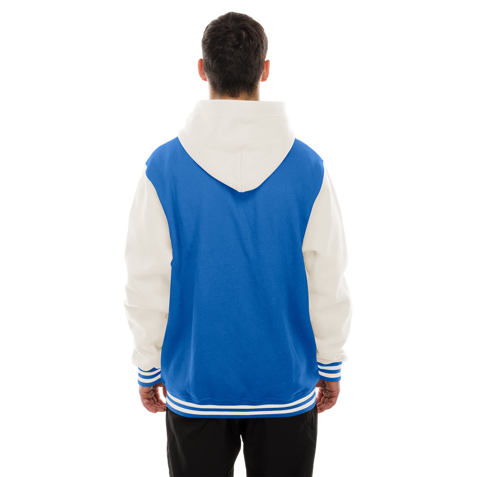 Veste polaire à capuche New Era bleu roi/crème Seattle Seahawks pour homme