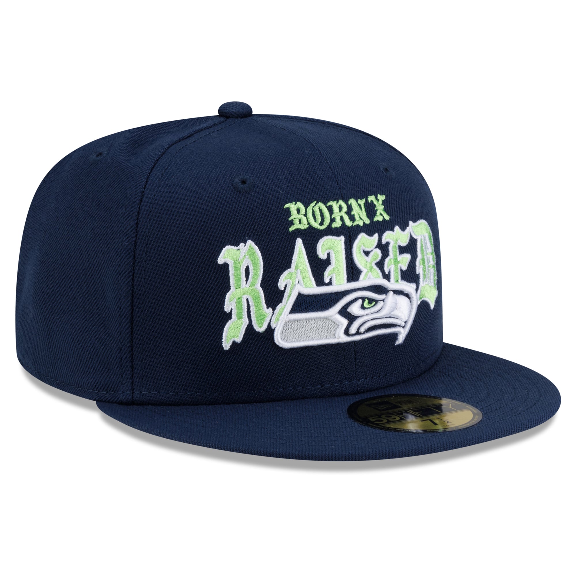 Casquette ajustée New Era x Born Raised College Navy Seattle Seahawks 59FIFTY pour homme