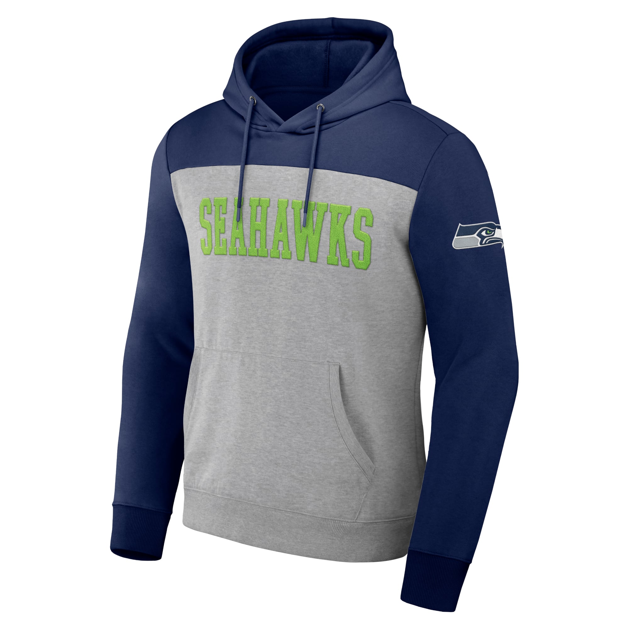 Sweat à capuche blocs de couleurs pour homme la collection NFL x Darius Rucker Fanatics, gris chiné, Seattle Seahawks