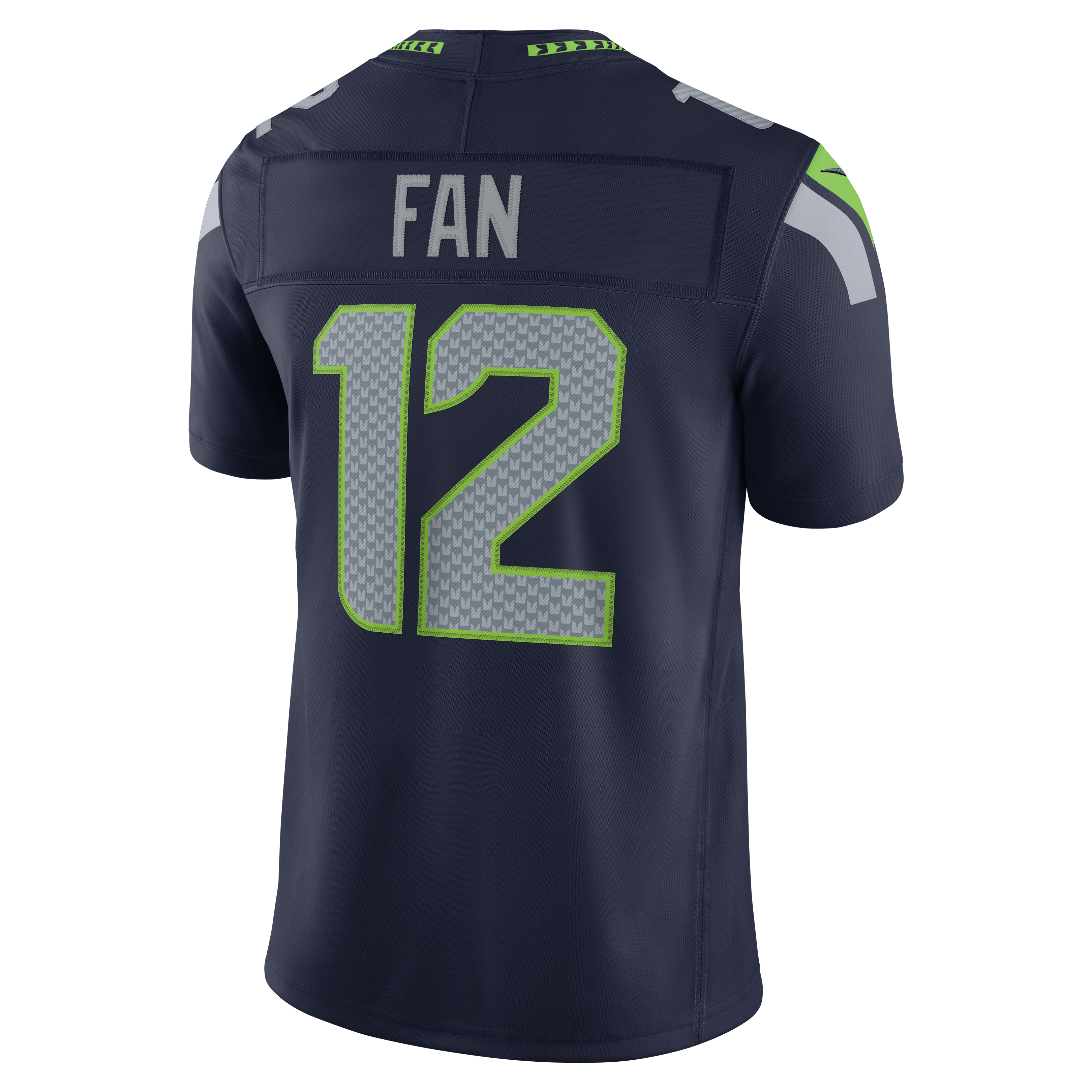 Men's Nike 12s Royal Seattle Seahawks Alternate Vapor F.U.S.E. Stitched Limited Jersey