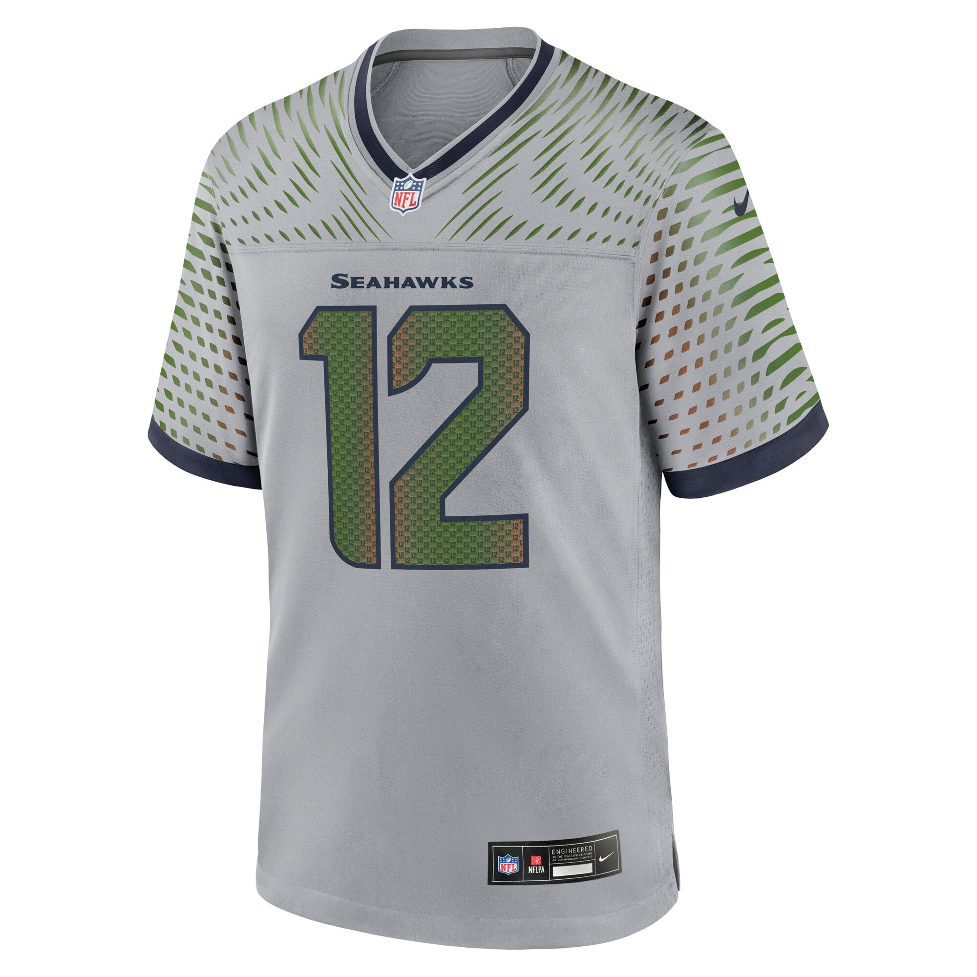 Men's Nike 12s Gray Seattle Seahawks Rivalries Collection Game Jersey
