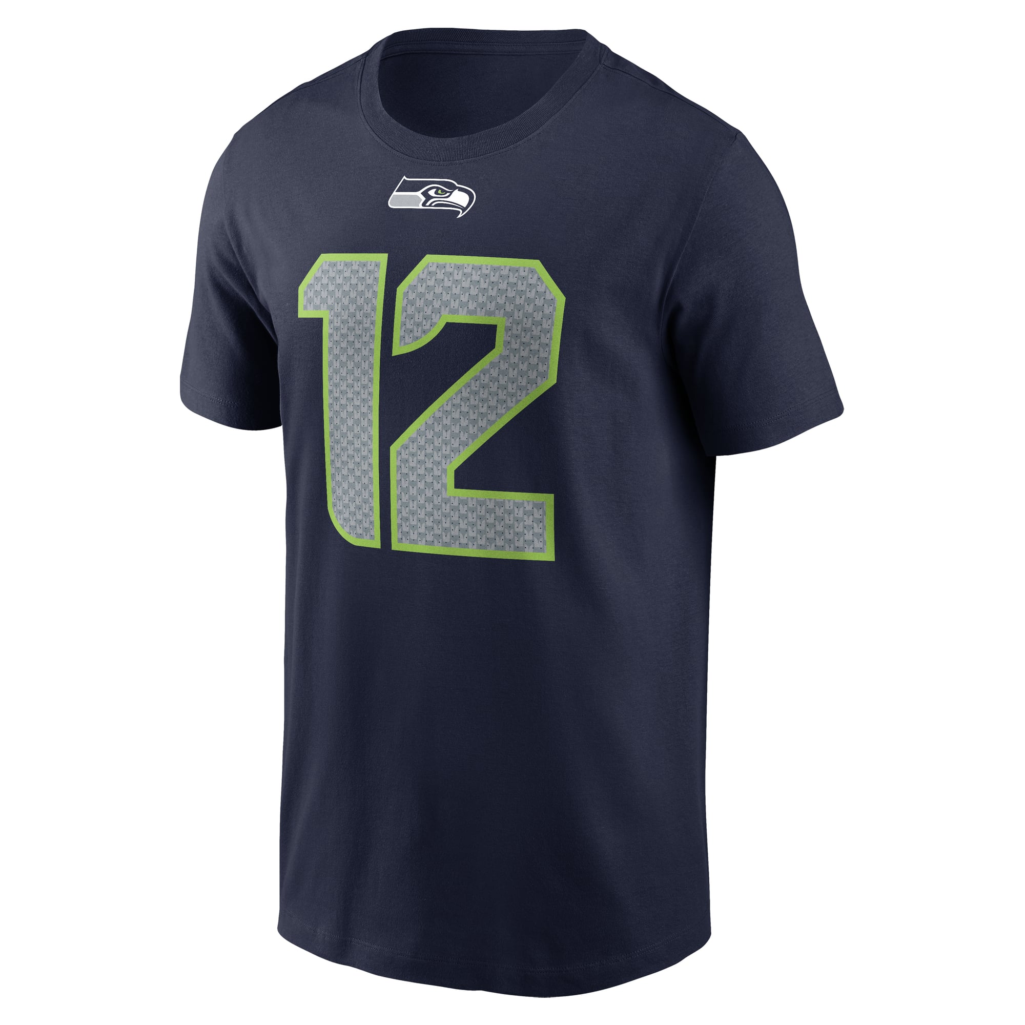Men's Nike 12s Navy Seattle Seahawks Name & Number T-Shirt