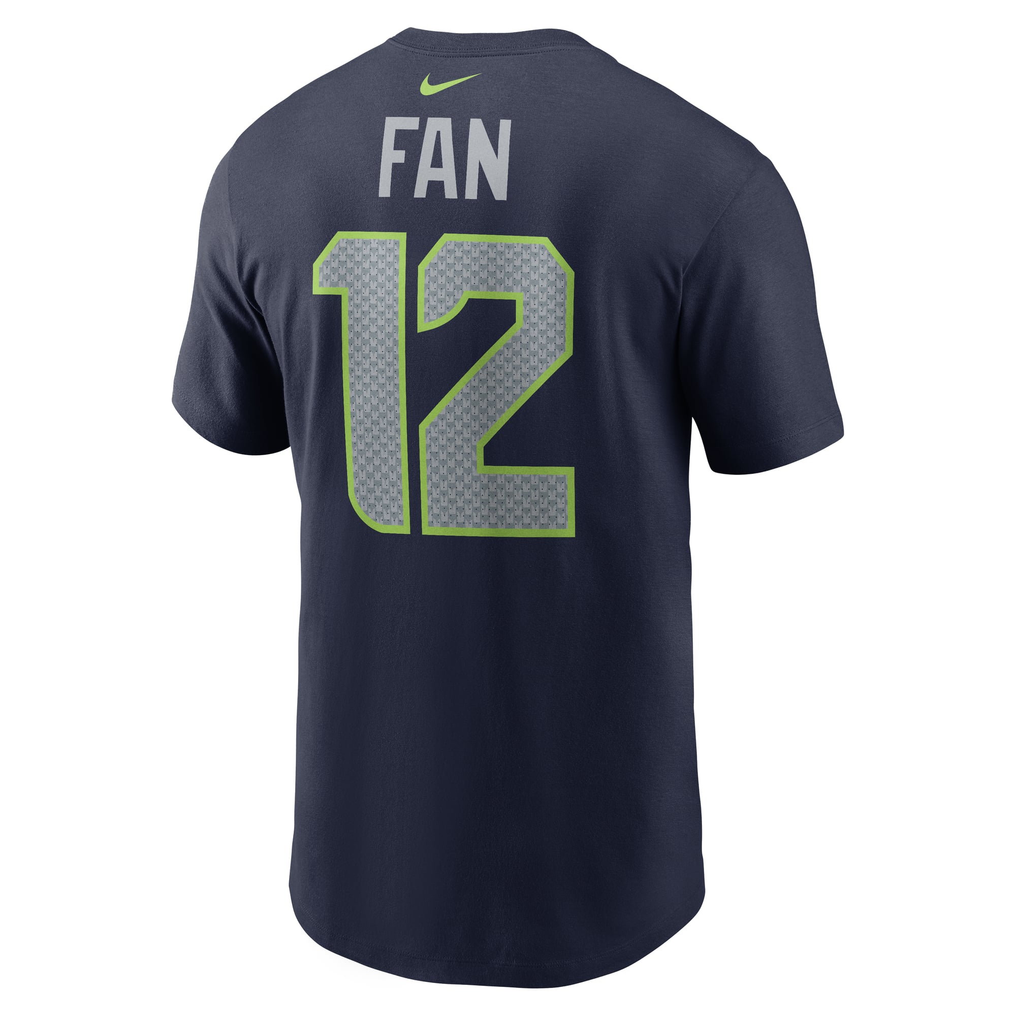 Men's Nike 12s Navy Seattle Seahawks Name & Number T-Shirt