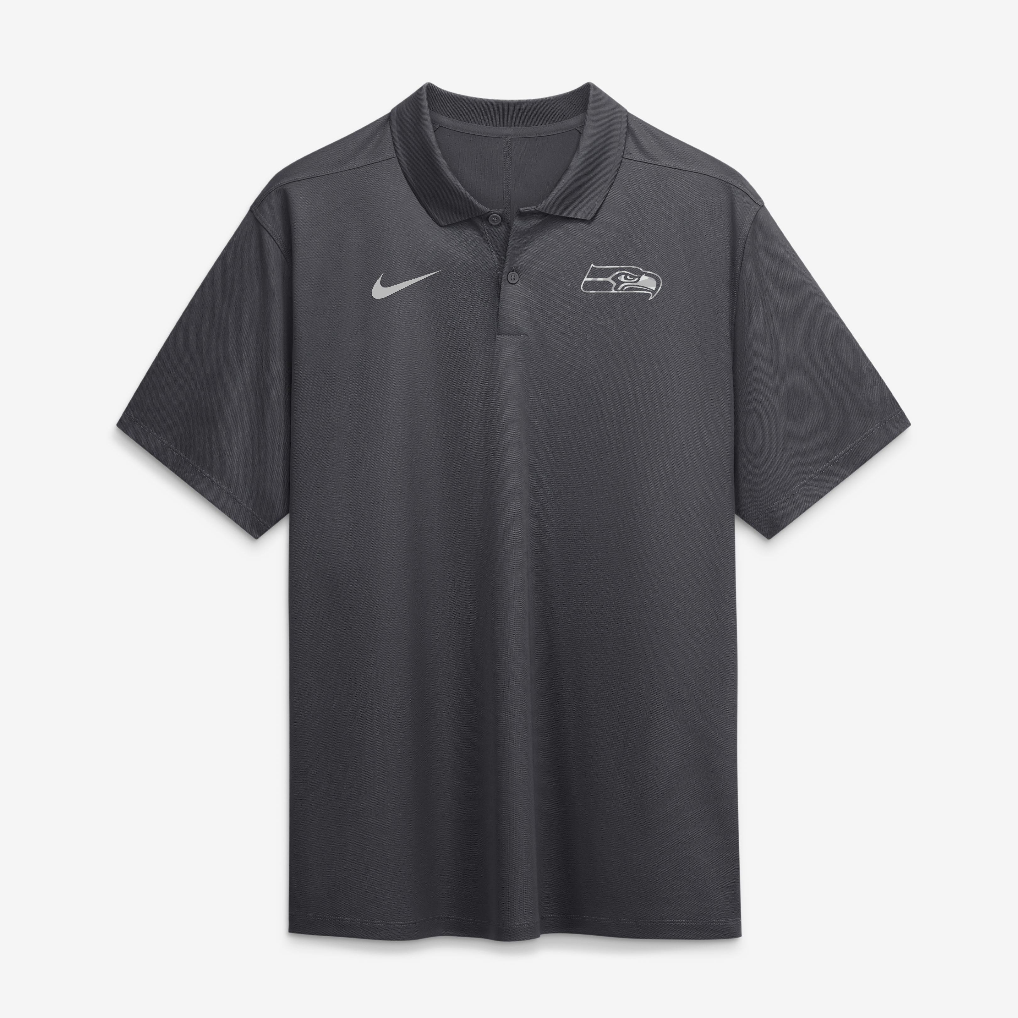 Polo Nike Dri-FIT Victory à logo fractal des Seattle Seahawks, couleur anthracite, pour homme