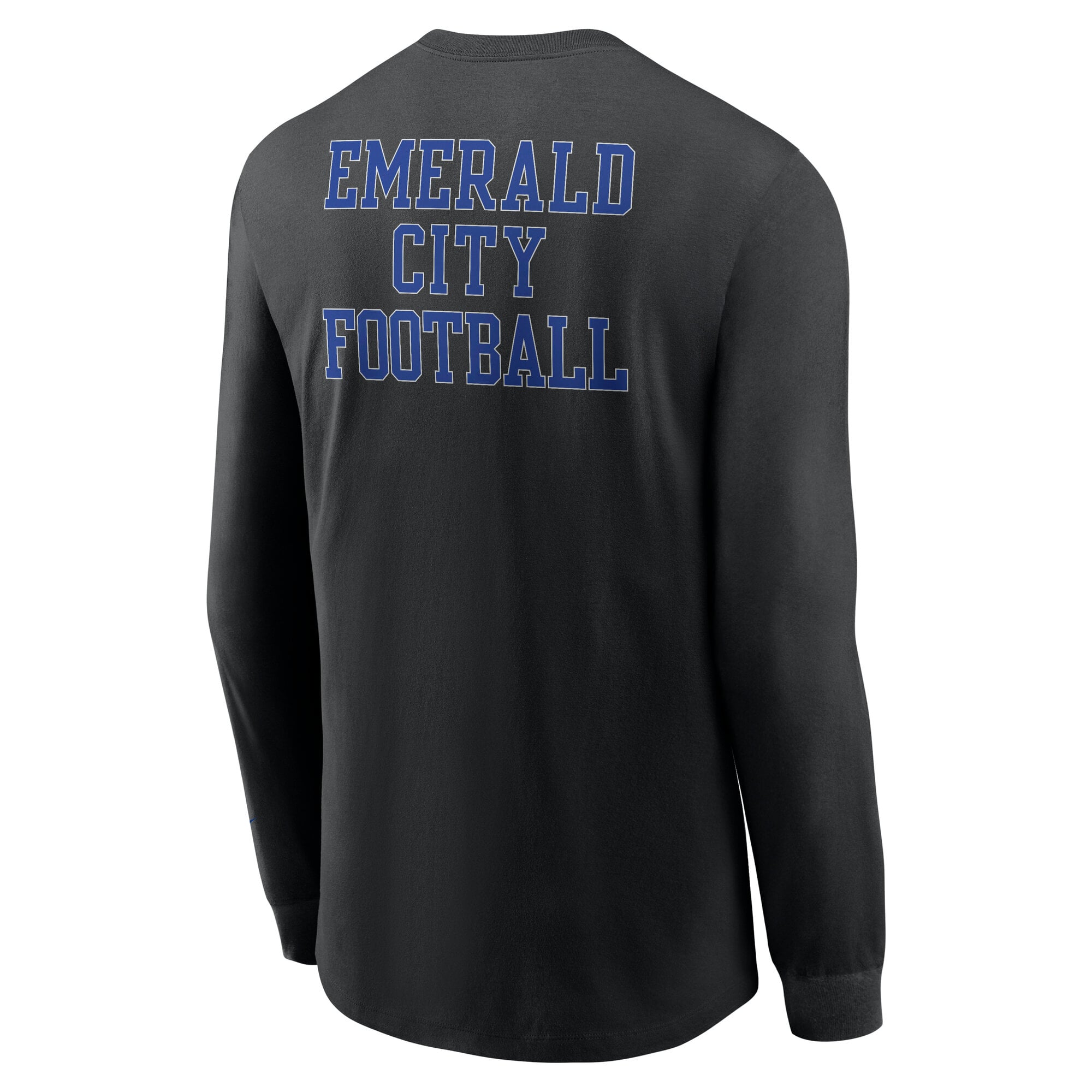 T-shirt à manches longues Nike Seattle Seahawks Double Rewind noir pour homme